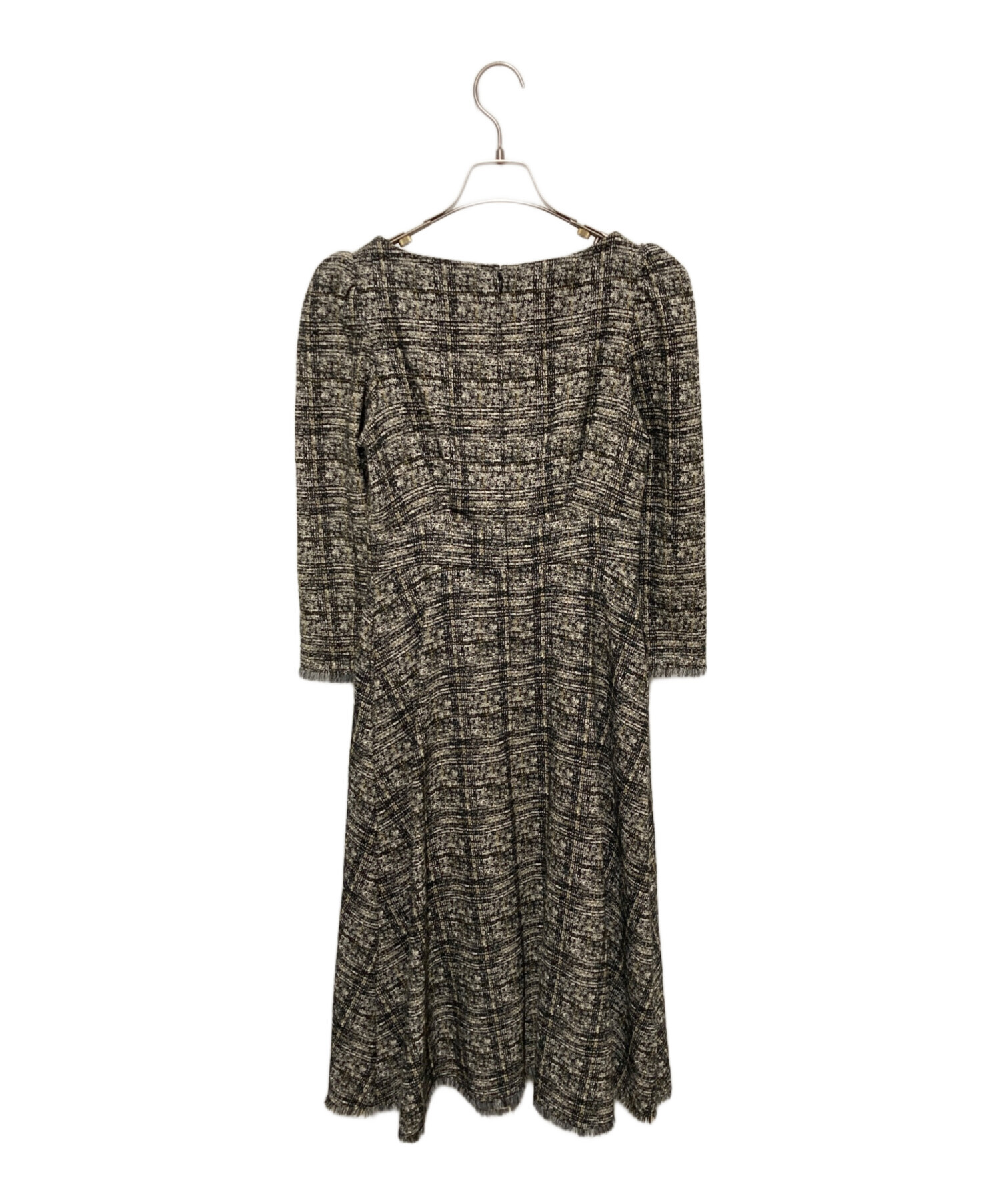 中古・古着通販】HER LIP TO (ハーリップトゥ) Classic Tweed Midi Dress グレー サイズ:S｜ブランド・古着通販  トレファク公式【TREFAC FASHION】スマホサイト