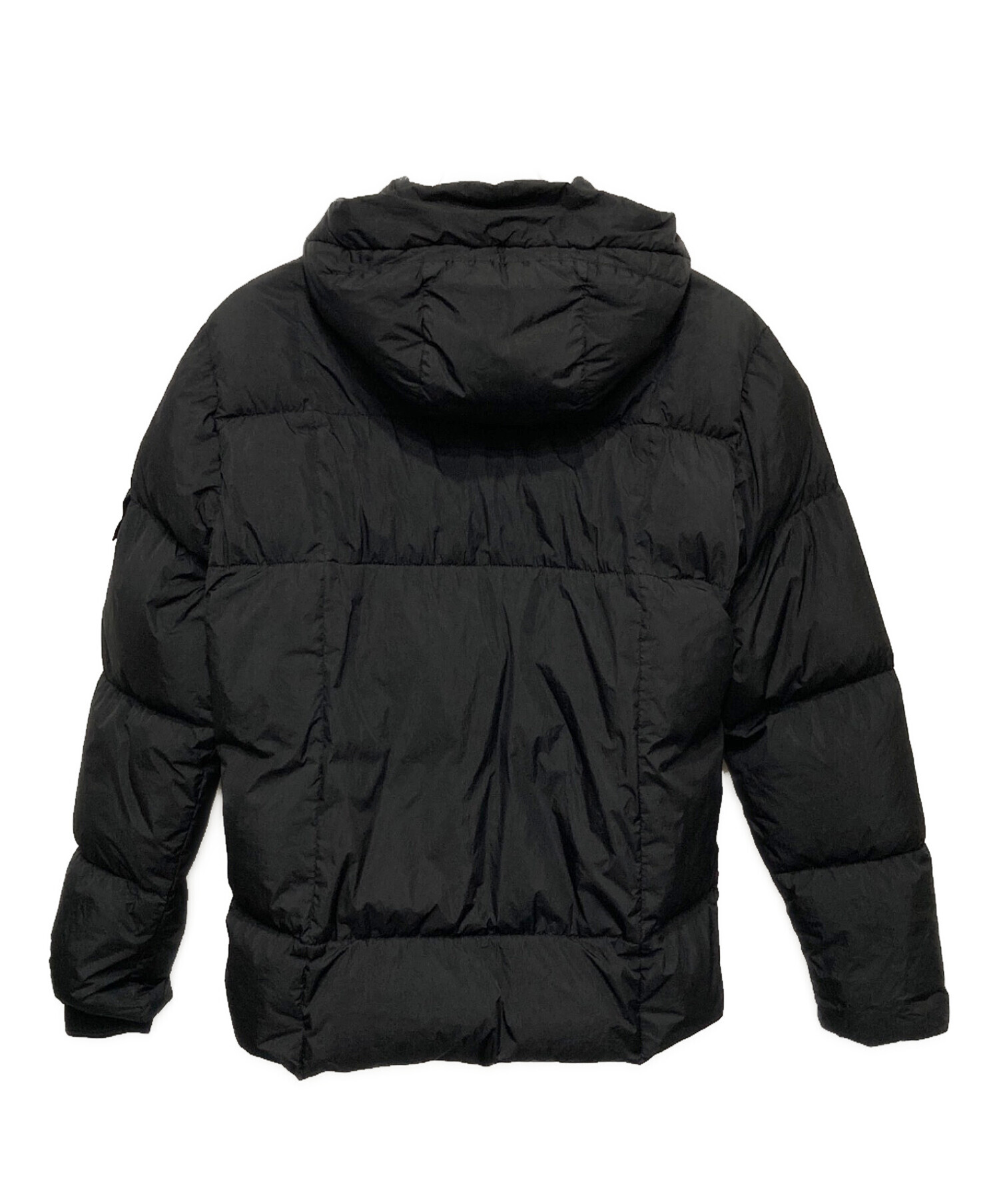 STONE ISLAND (ストーンアイランド) GARMENT DYED CRINKLE REPS NY DOWN ダウン ジャケット ブラック  サイズ:M