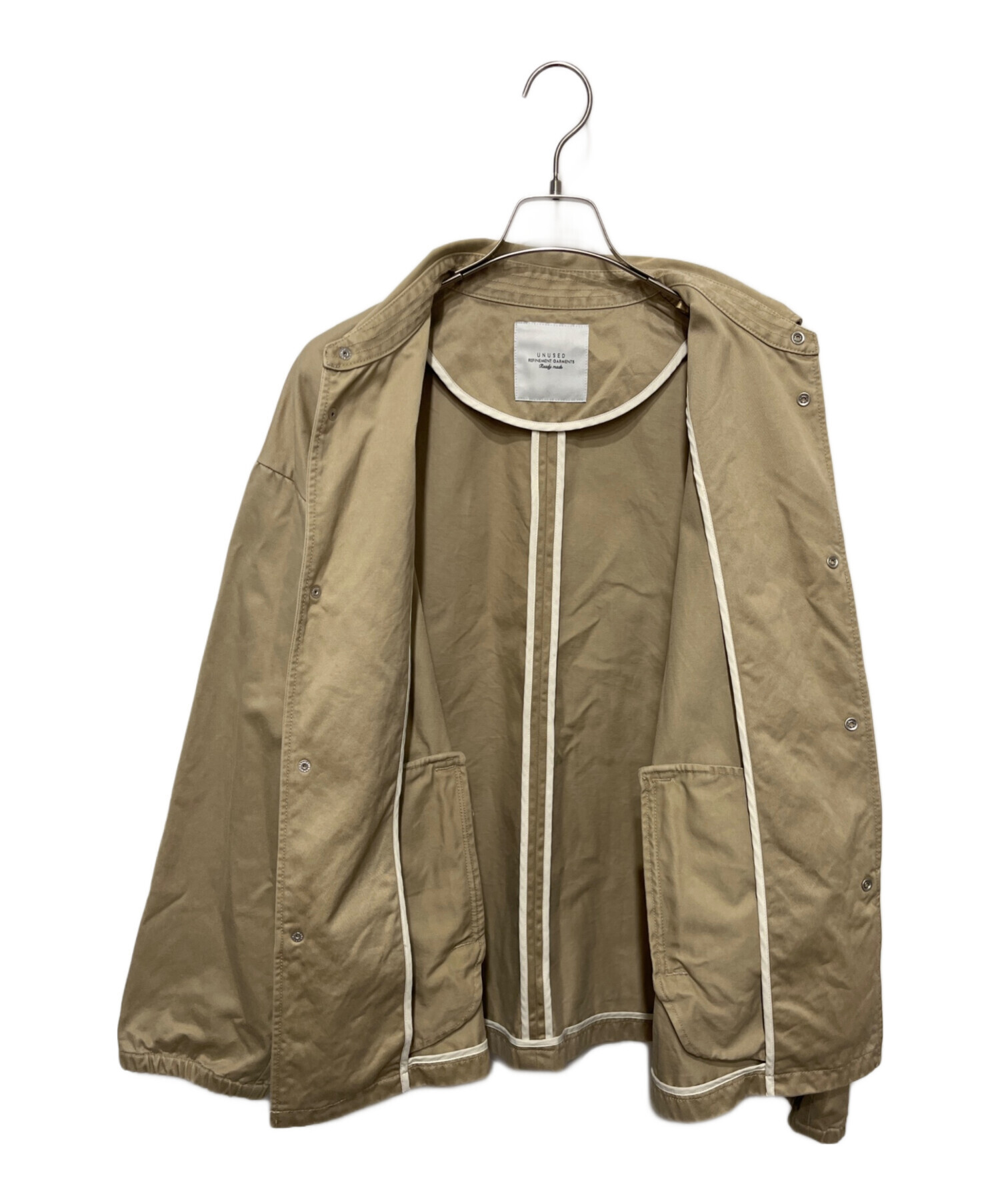 中古・古着通販】UNUSED (アンユーズド) Chino Jacket ベージュ サイズ:3｜ブランド・古着通販 トレファク公式【TREFAC  FASHION】スマホサイト