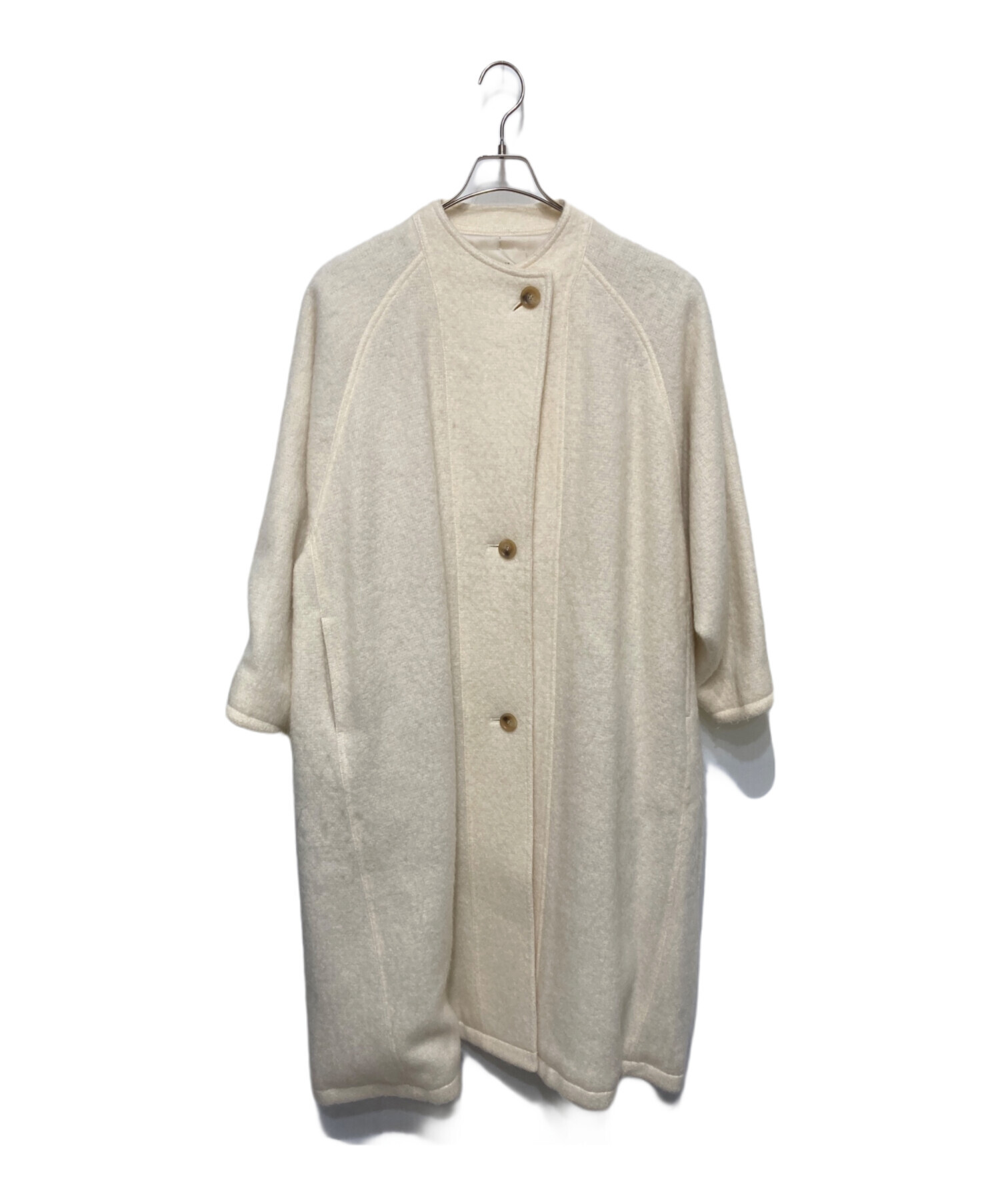 Louren (ローレン) volume shaggy long coat ホワイト サイズ:F