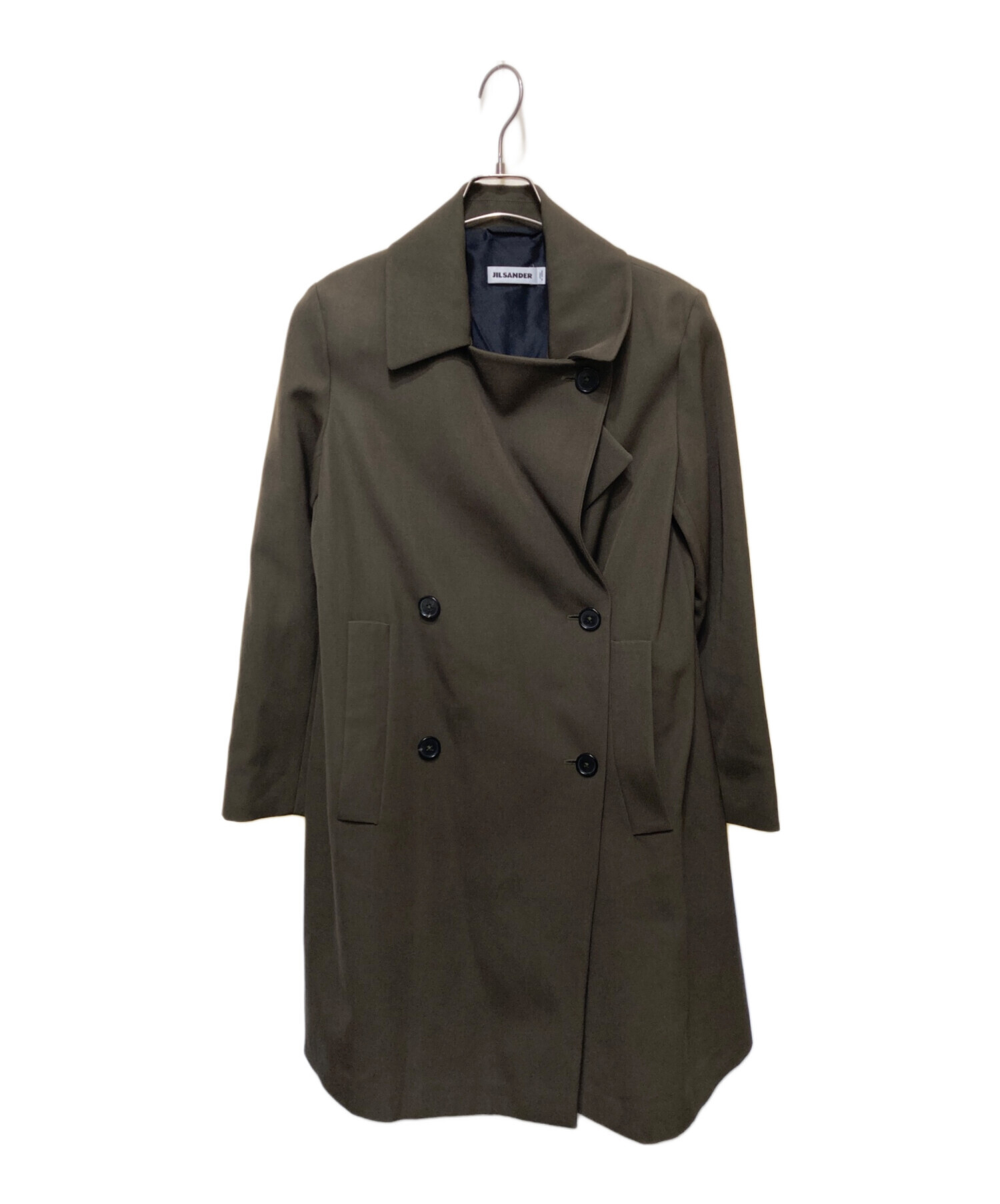 中古・古着通販】JIL SANDER (ジルサンダー) チェスターコート カーキ サイズ:34｜ブランド・古着通販 トレファク公式【TREFAC  FASHION】スマホサイト