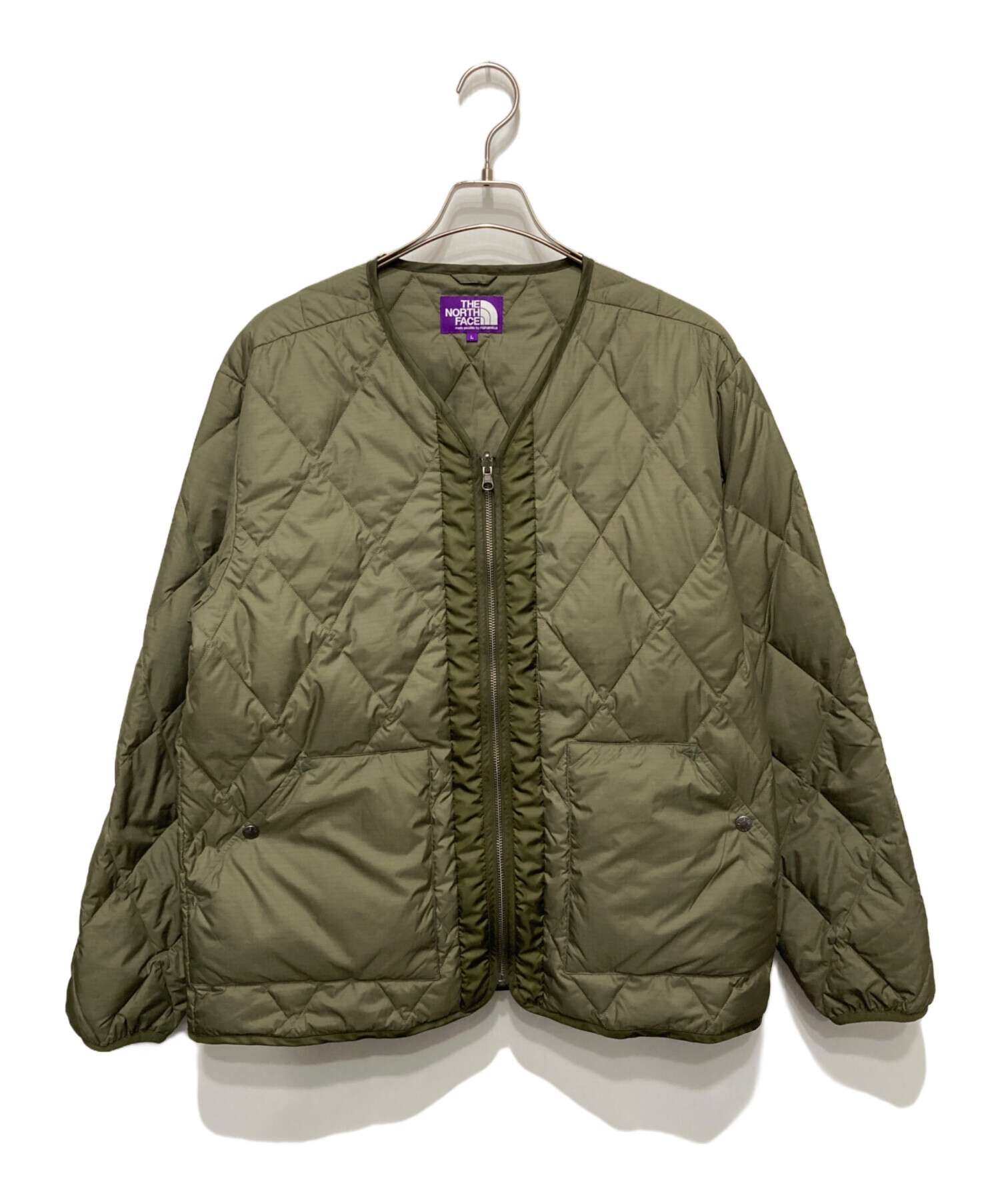 中古・古着通販】THE NORTHFACE PURPLELABEL (ザ・ノースフェイス パープルレーベル) Plas Field Down  Cardigan フィールドダウンカーディガン オリーブ サイズ:L｜ブランド・古着通販 トレファク公式【TREFAC FASHION】スマホサイト