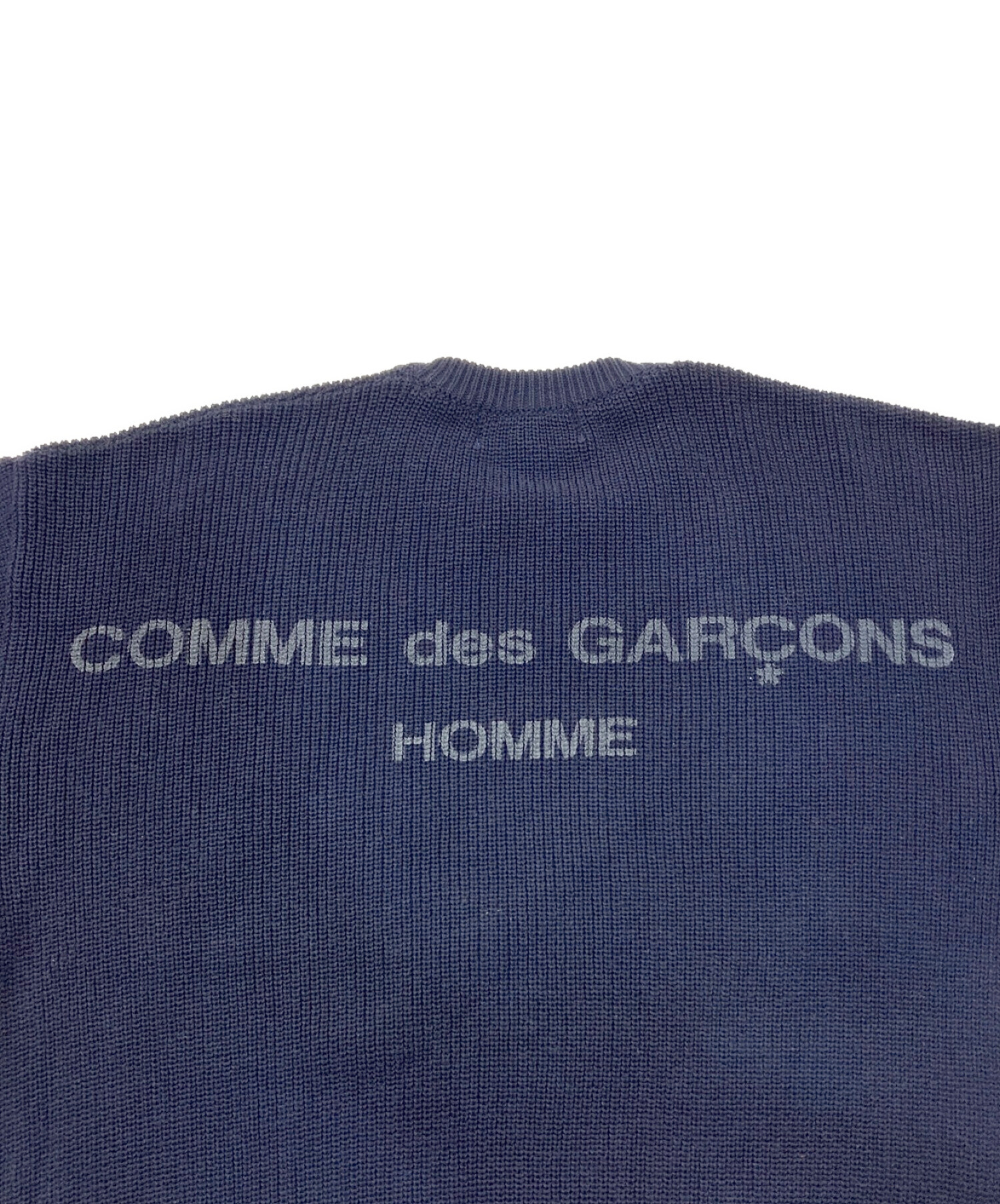 COMME des GARCONS HOMME (コムデギャルソン オム) [OLD]バックロゴニット ネイビー サイズ:表記なし