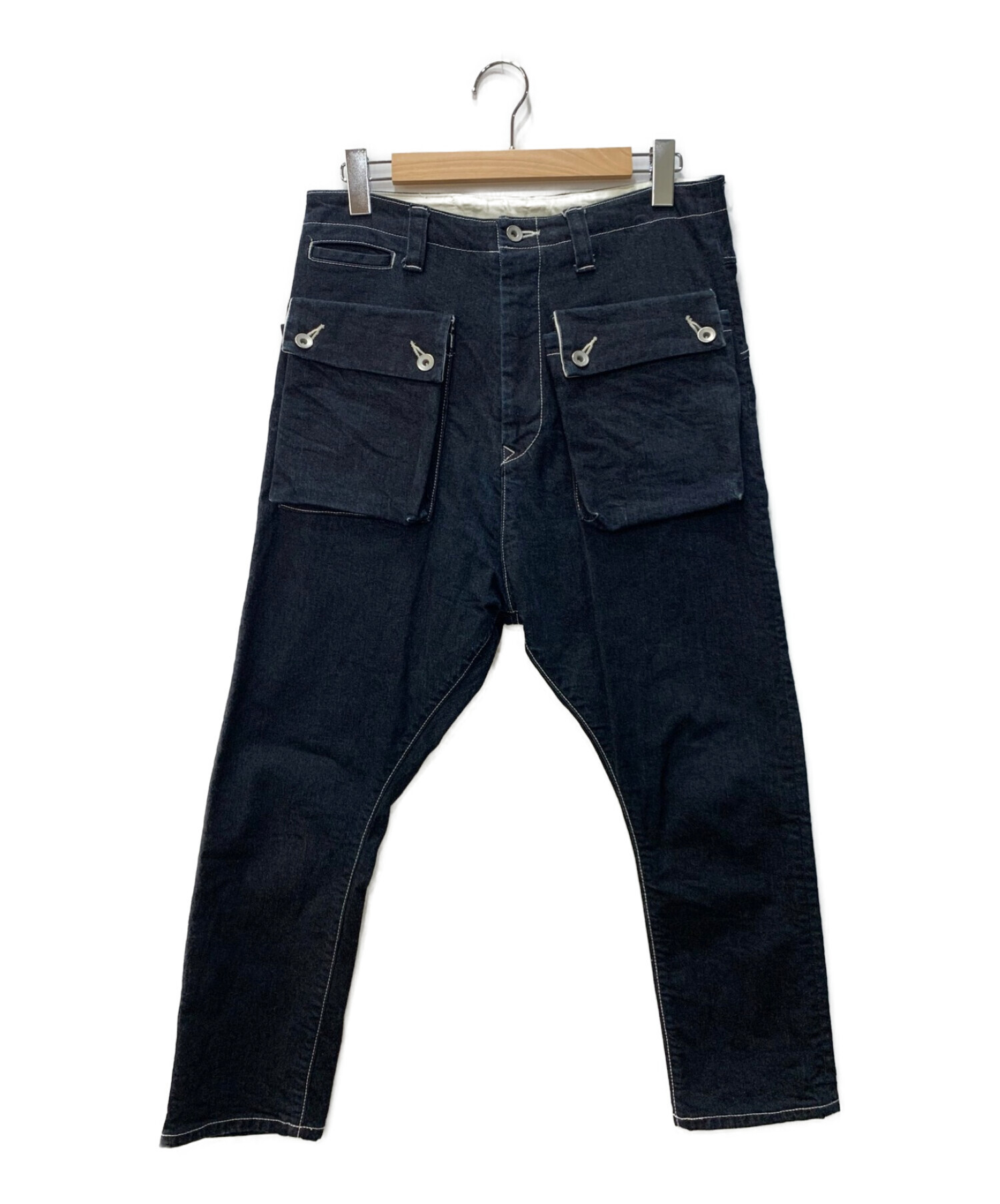 NATAL DESIGN (ネイタルデザイン) G55 Sarouel Flap Denim Pants インディゴ サイズ:W30 L19