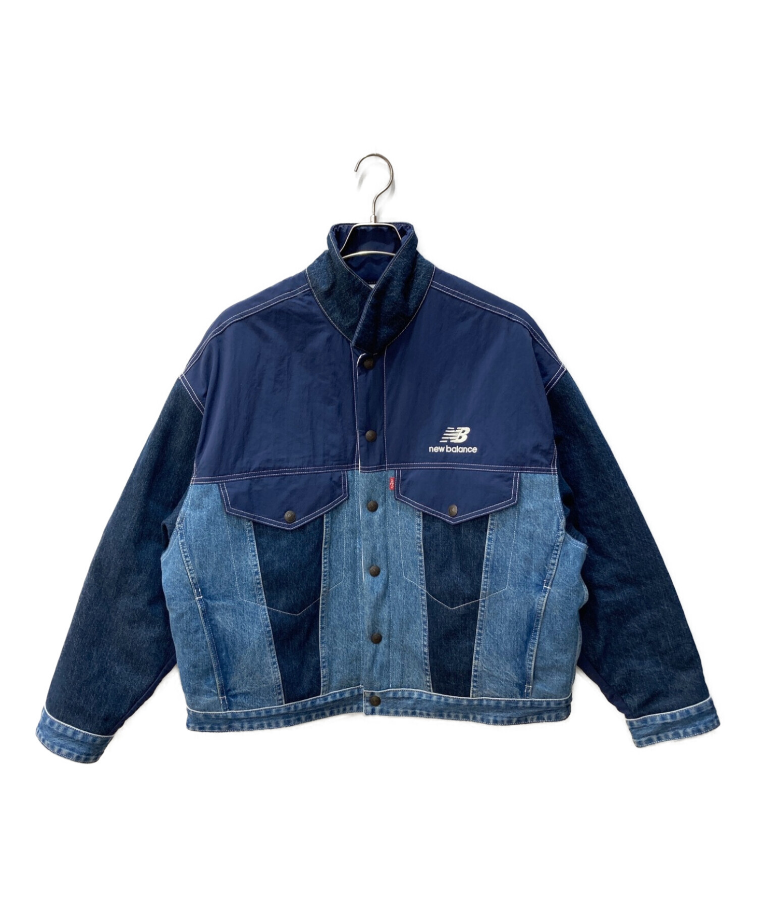 LEVI'S×NEW BALANCE (リーバイス×ニューバランス) Reversible Trucker Jacket インディゴ サイズ:Ｌ