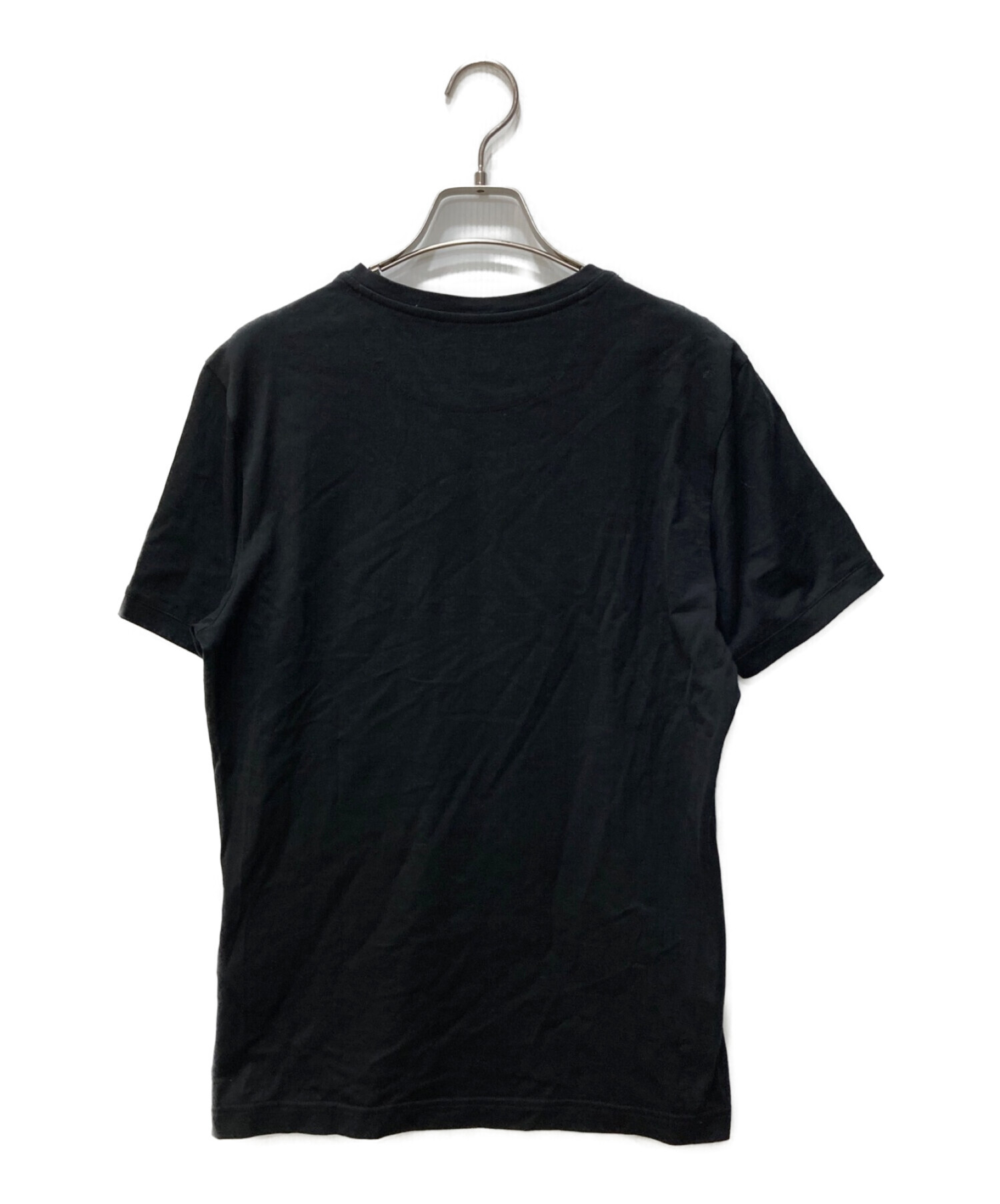 FENDI (フェンディ) モンスターバグスレザーパッチTシャツ ブラック サイズ:46