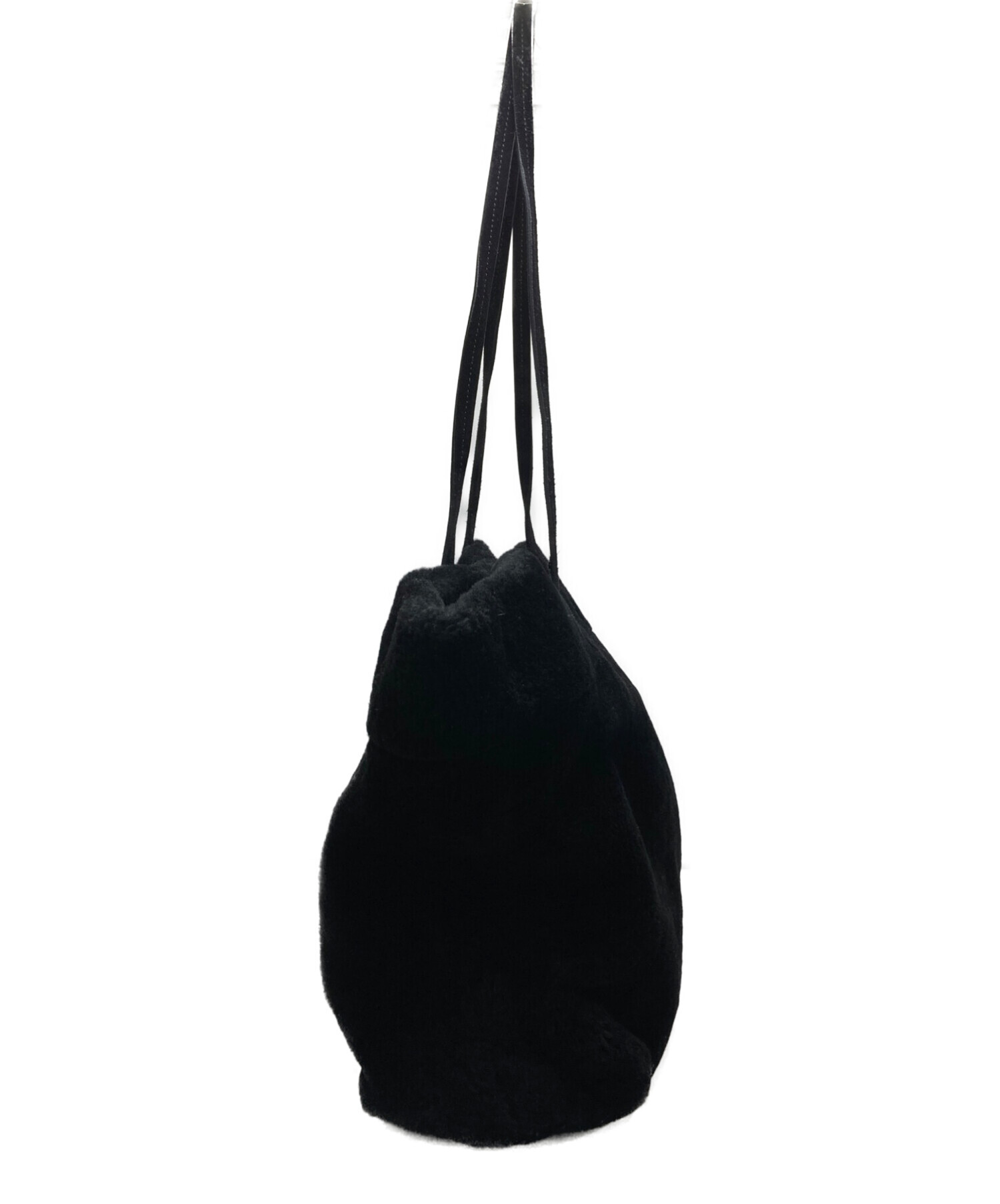 MIU MIU (ミュウミュウ) ファートートバッグ ブラック