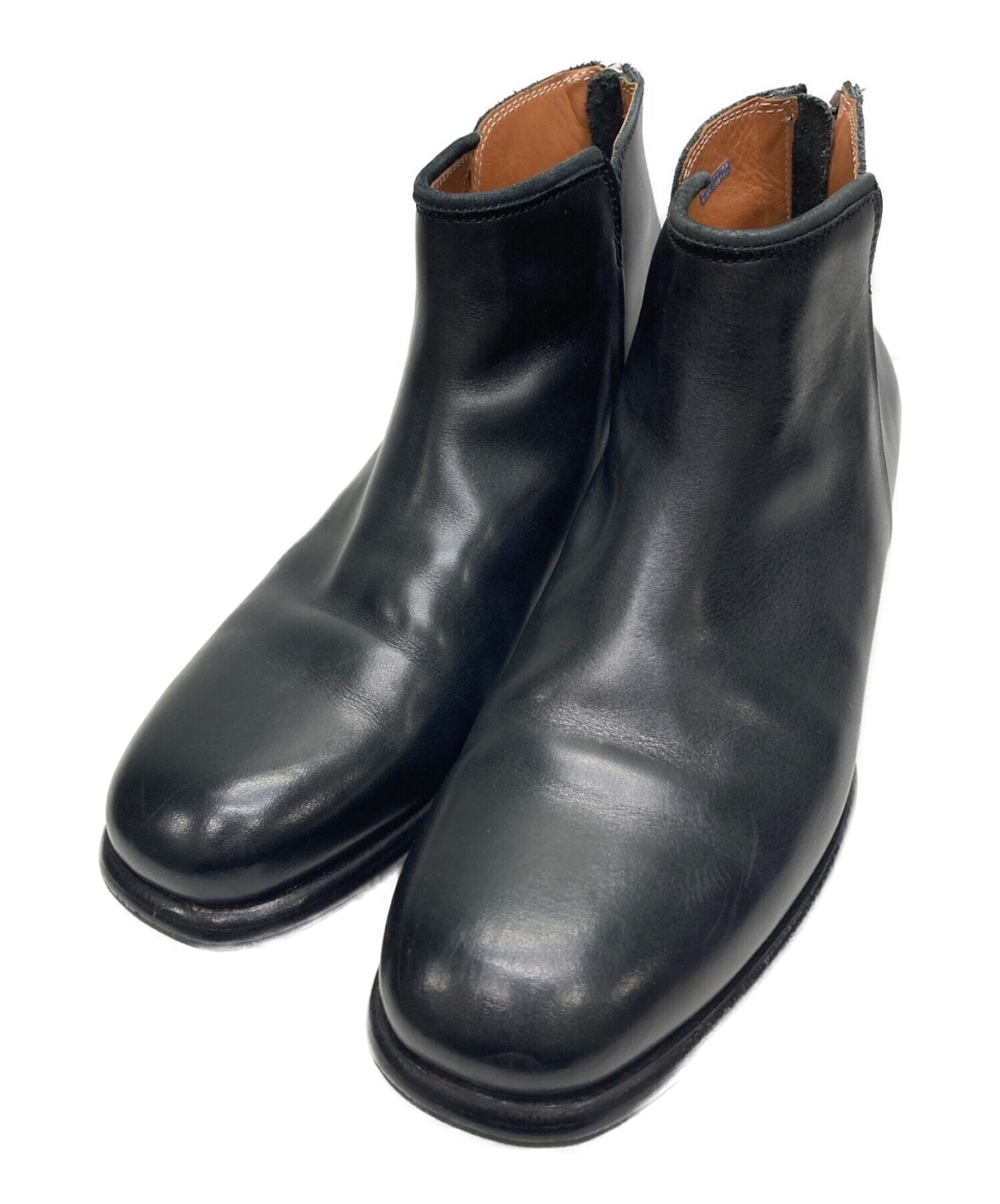 EARLE (アール) Back Zip Short Boots ブラック サイズ:43