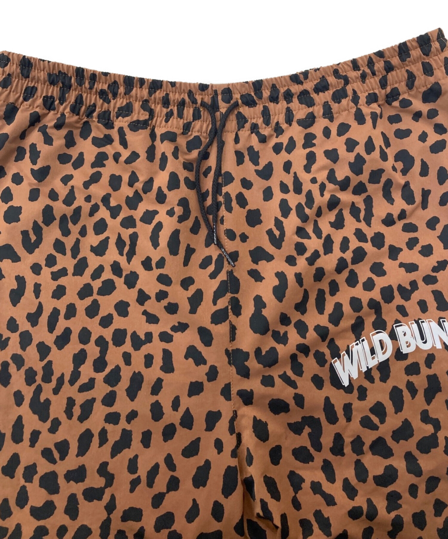 WACKO MARIA×WILD BUNCH (ワコマリア×ワイルドバンチ) レオパードトラックパンツ ブラウン サイズ:XL