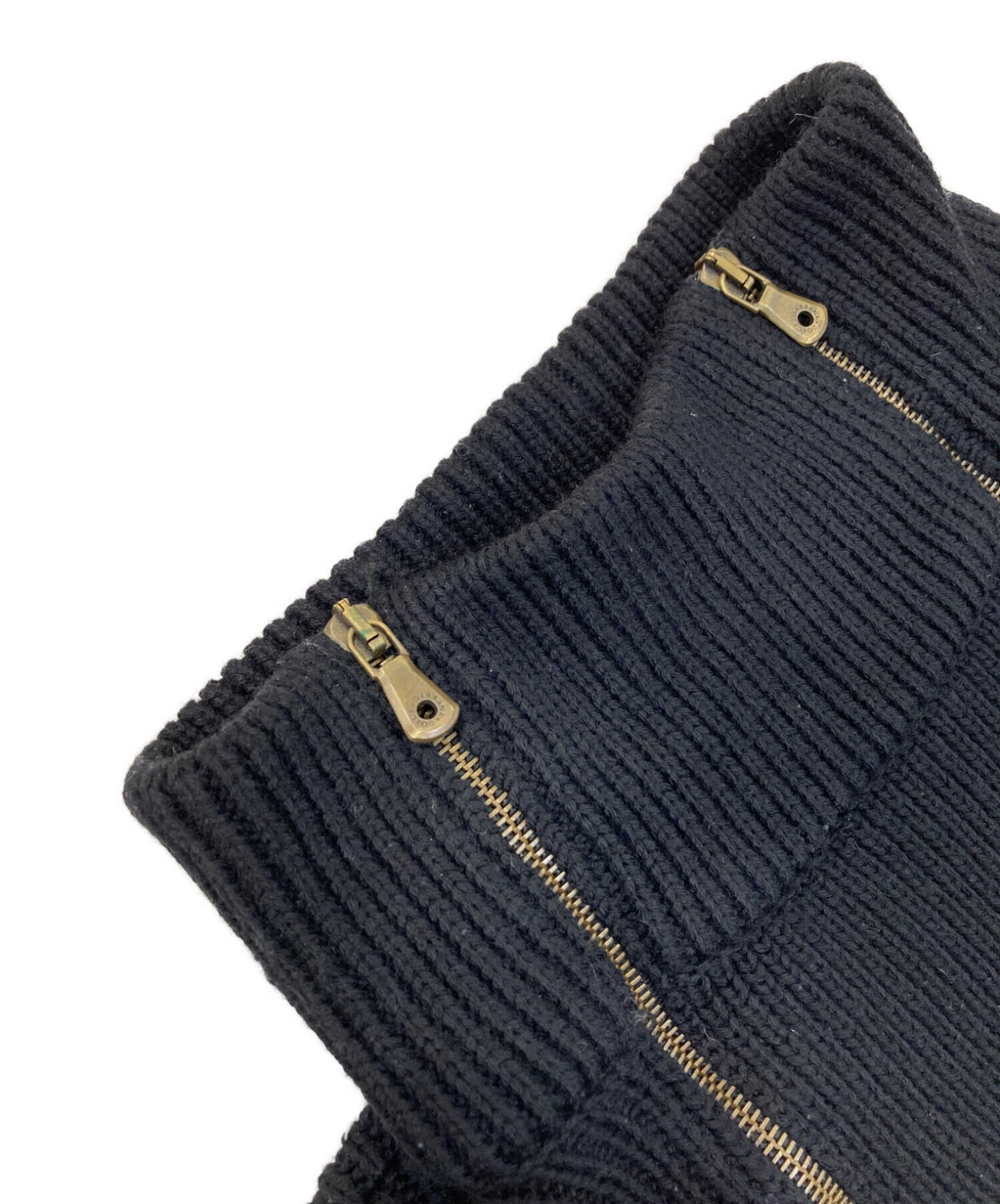 DOLCE & GABBANA (ドルチェ＆ガッバーナ) ダブルジップセーター ブラック サイズ:48