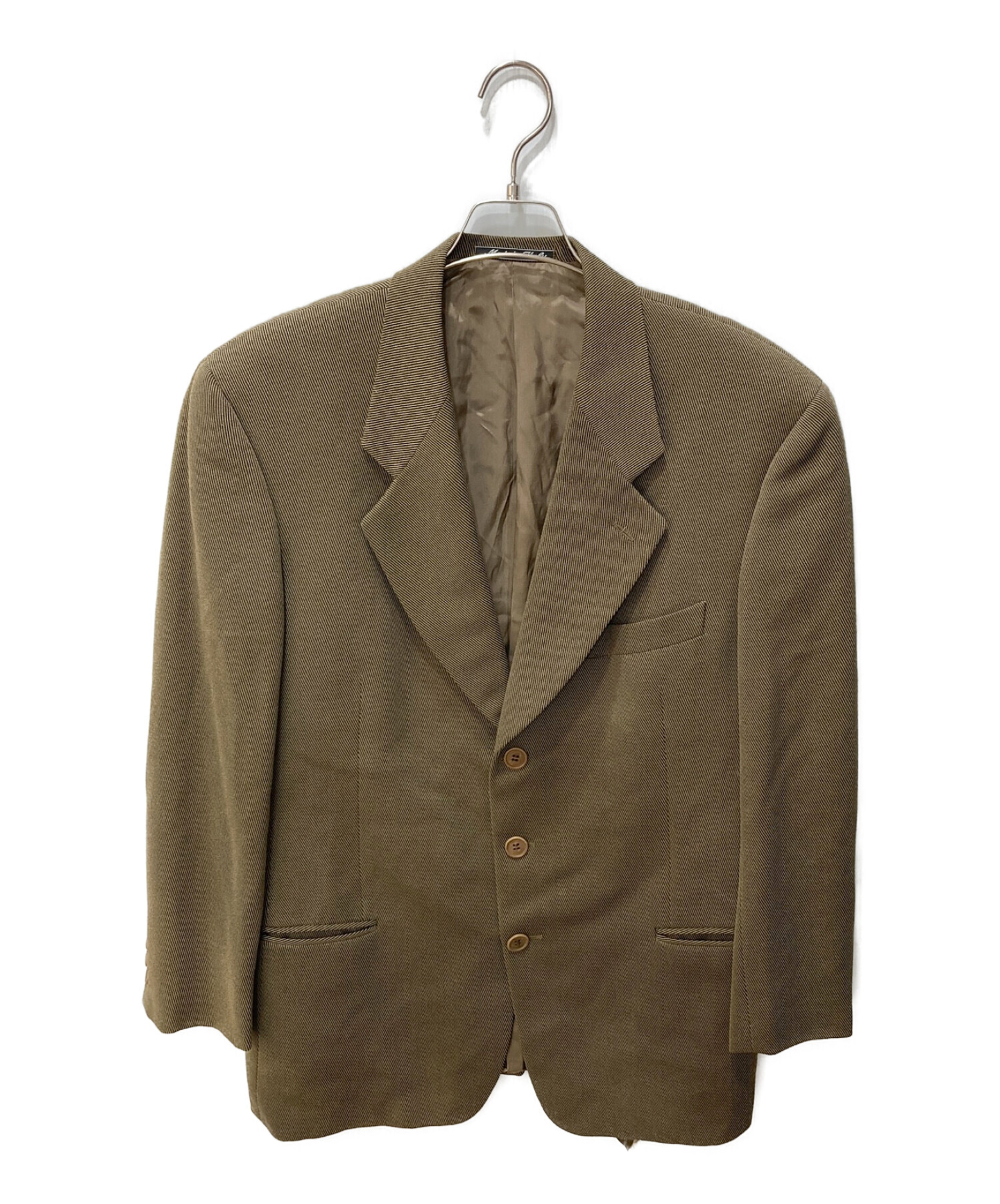 GIORGIO ARMANI (ジョルジョアルマーニ) テーラードジャケット ブラウン サイズ:52