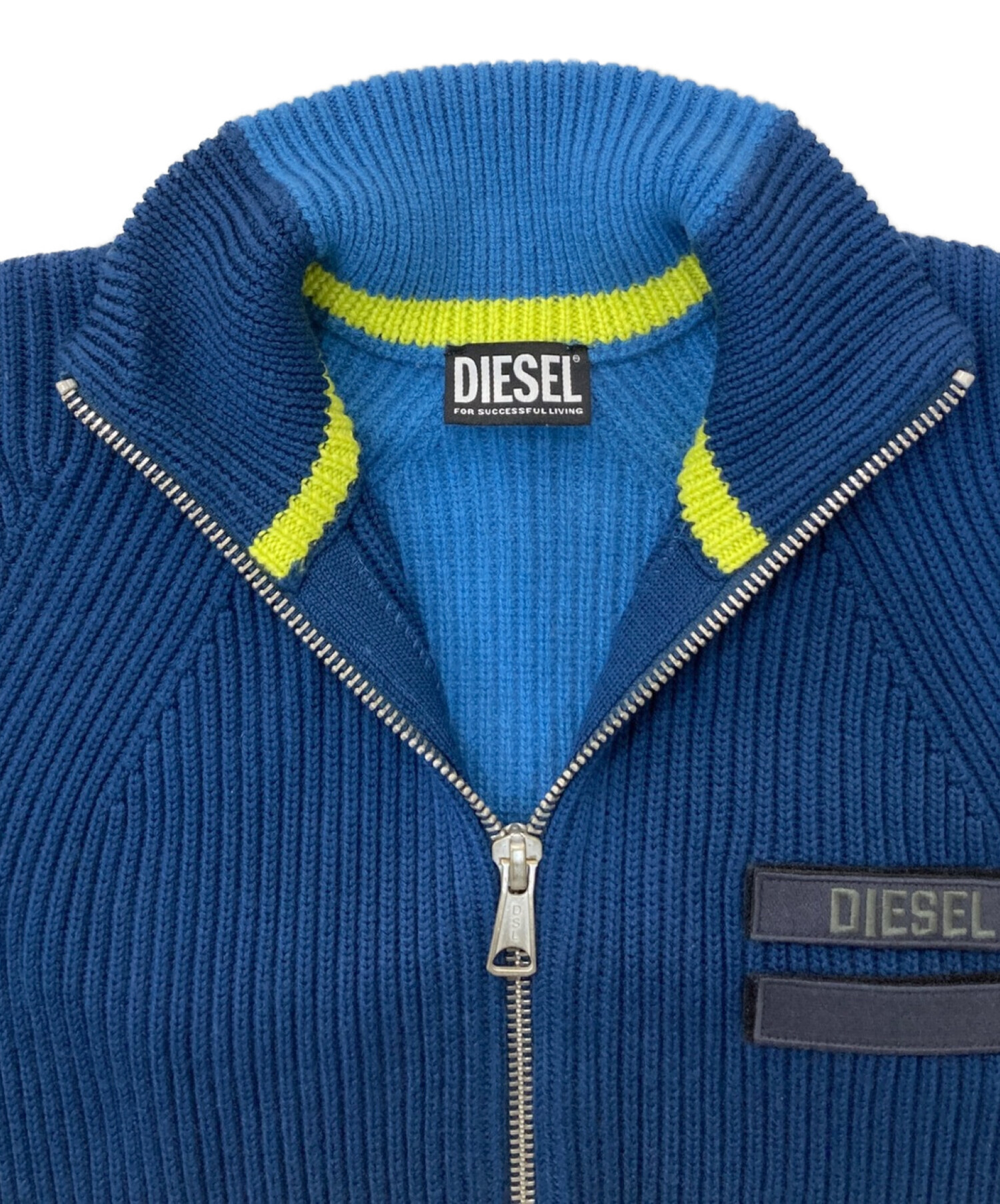 DIESEL (ディーゼル) K-BOISE ジップアップニットジャケット ネイビー サイズ:XS