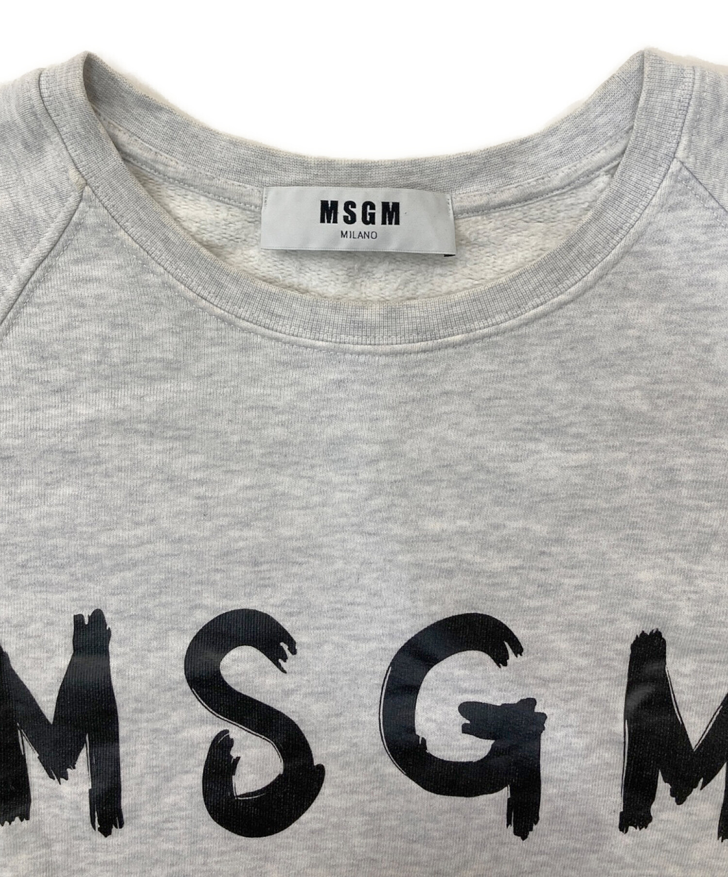 MSGM (エムエスジーエム) ロゴスウェット グレー サイズ:M