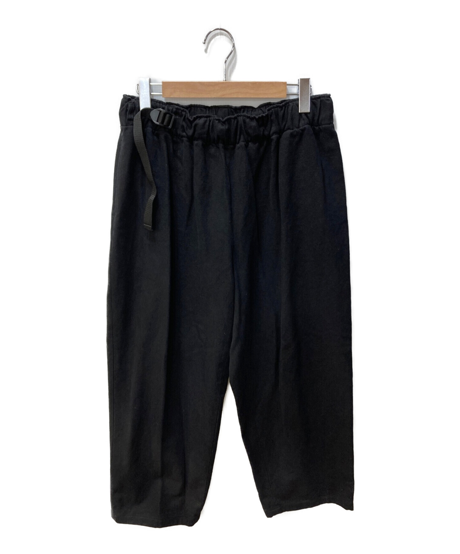 REVERBERATE (リバーバレイト) BELTED TROUSERS TYPE 3 ブラック サイズ:L