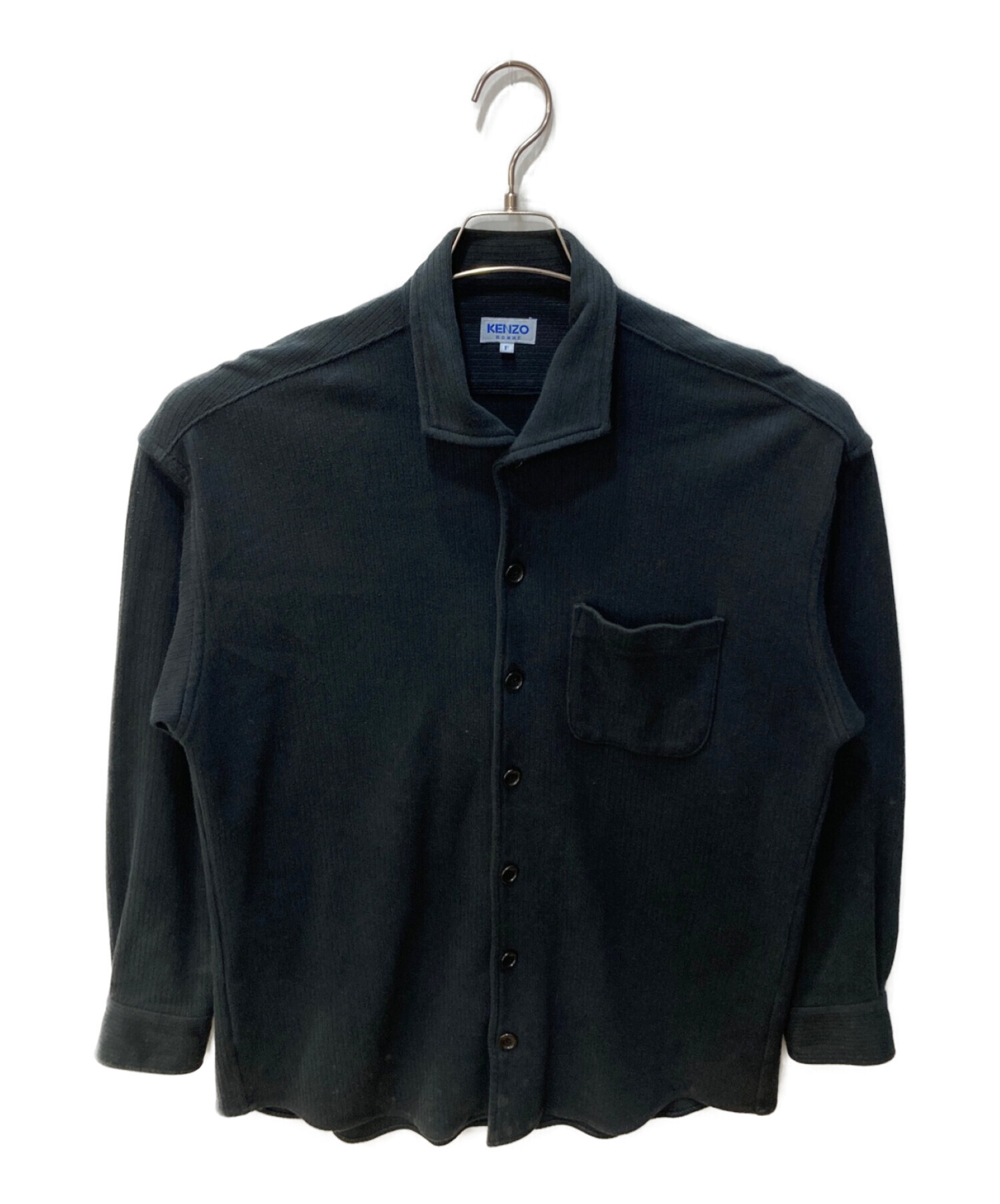 中古・古着通販】KENZO (ケンゾー) コットンシャツ ブラック サイズ