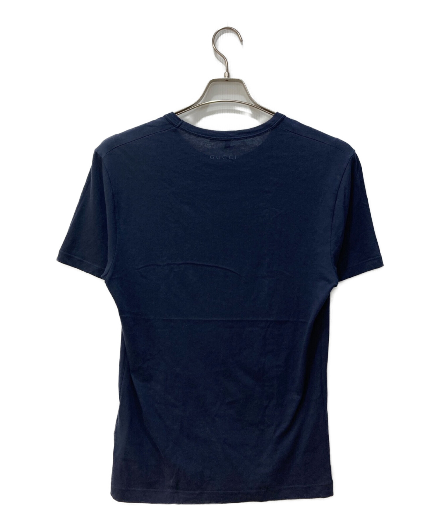 GUCCI (グッチ) バタフライプリントTシャツ ネイビー サイズ:XS
