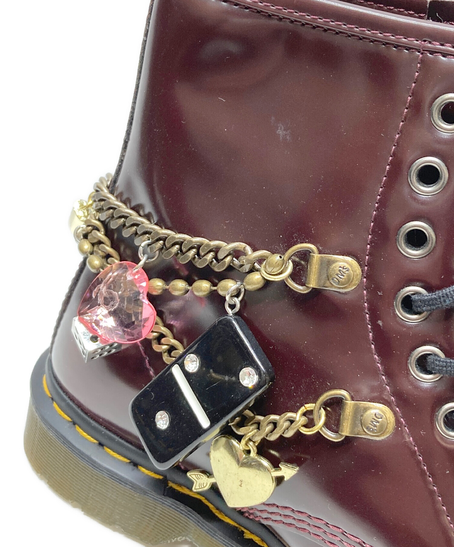 Dr.Martens (ドクターマーチン) MARC JACOBS (マーク ジェイコブス) 8ホールブーツ ボルドー サイズ:UK6