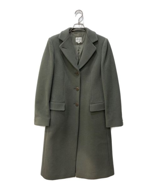 【中古・古着通販】ARMANI COLLEZIONI (アルマーニ コレツィオーニ) ウールカシミヤチェスターコート グレー  サイズ:40｜ブランド・古着通販 トレファク公式【TREFAC FASHION】スマホサイト