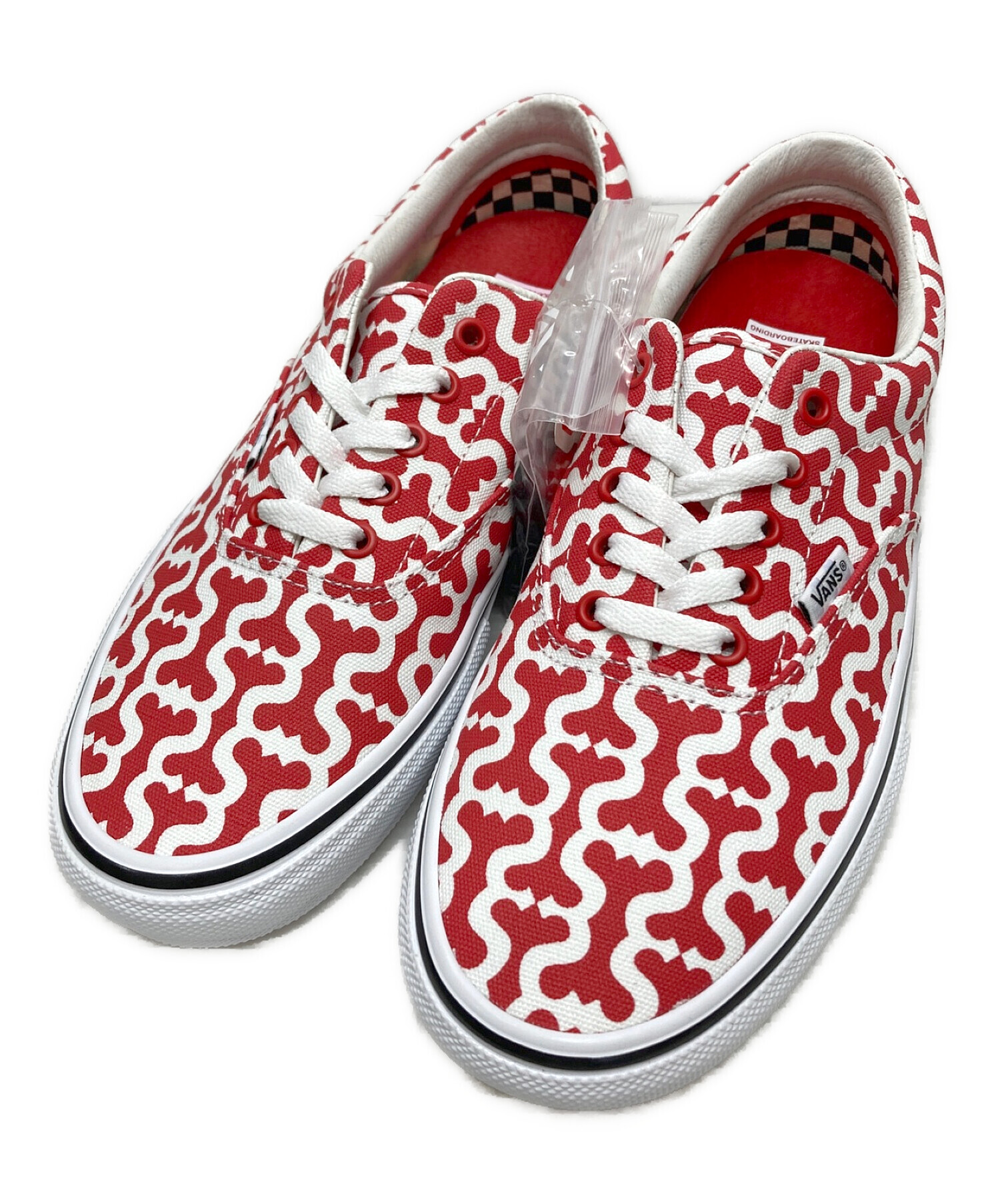 VANS (ヴァンズ) Supreme (シュプリーム) ローカットスニーカー レッド サイズ:27.5cm 未使用品