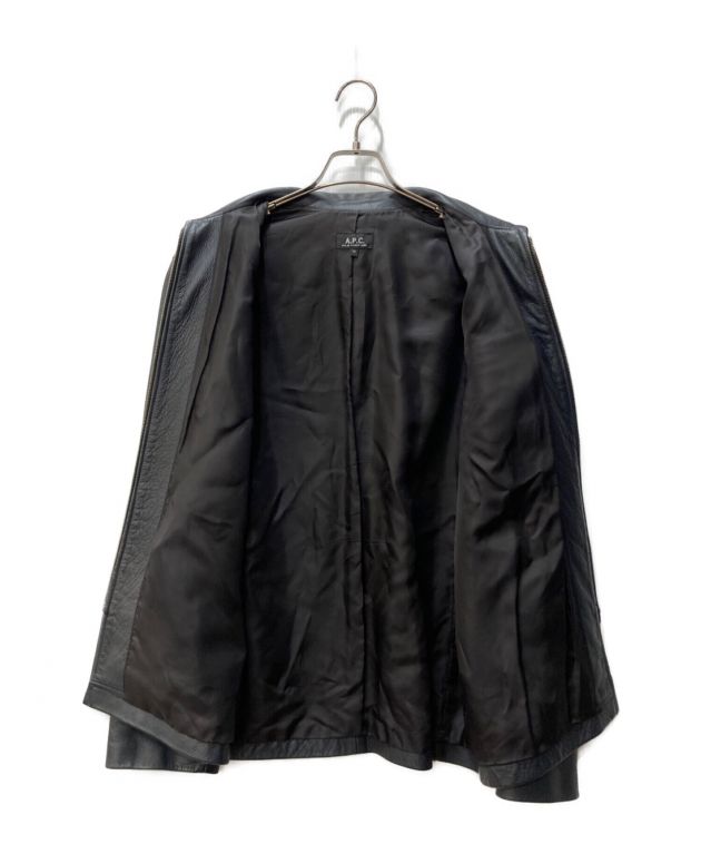 A.P.C. (アー・ペー・セー) レザージャケット ブラック サイズ:M