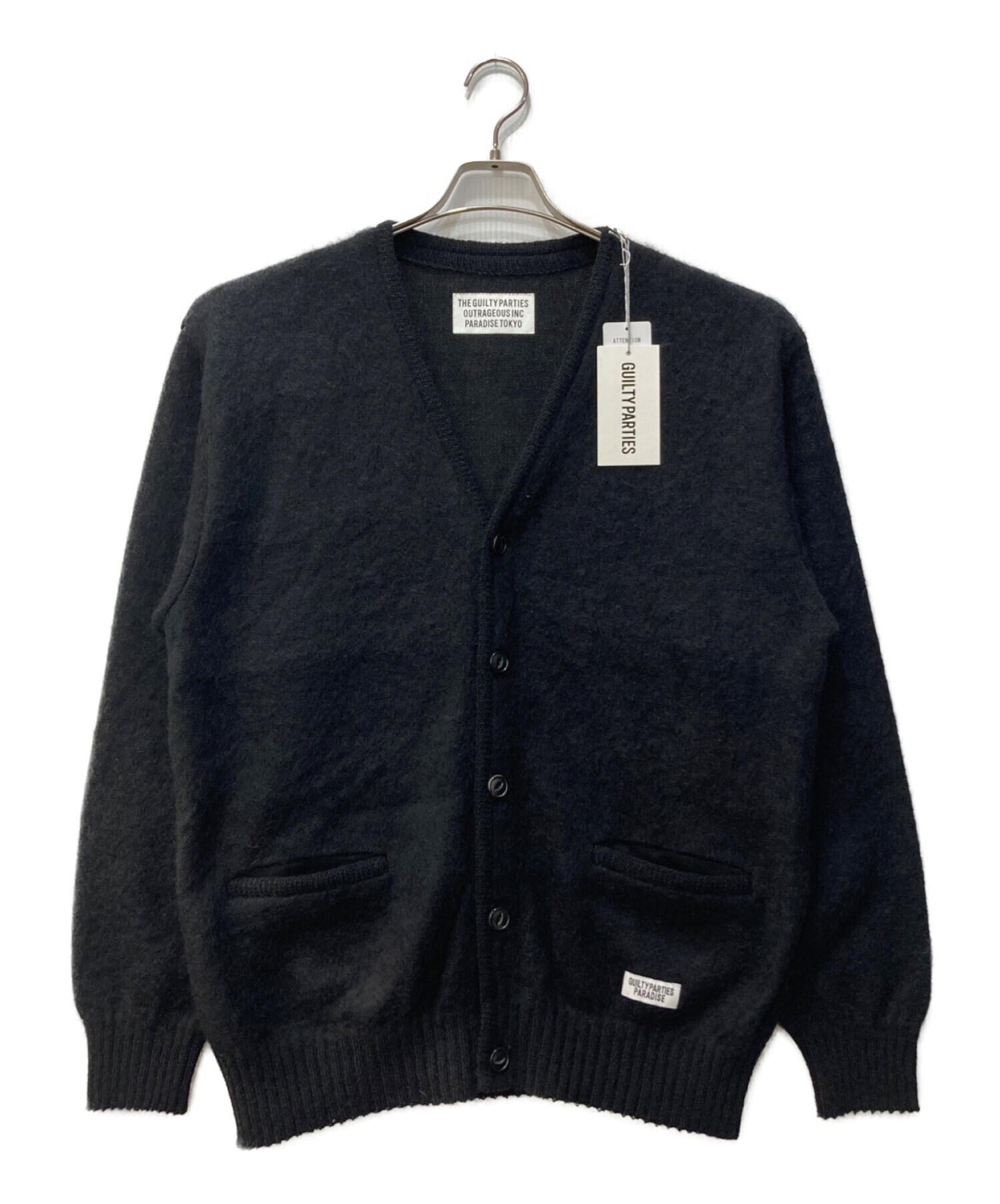 WACKO MARIA (ワコマリア) MOHAIR CARDIGAN -TYPE 1 ブラック サイズ:M 未使用品