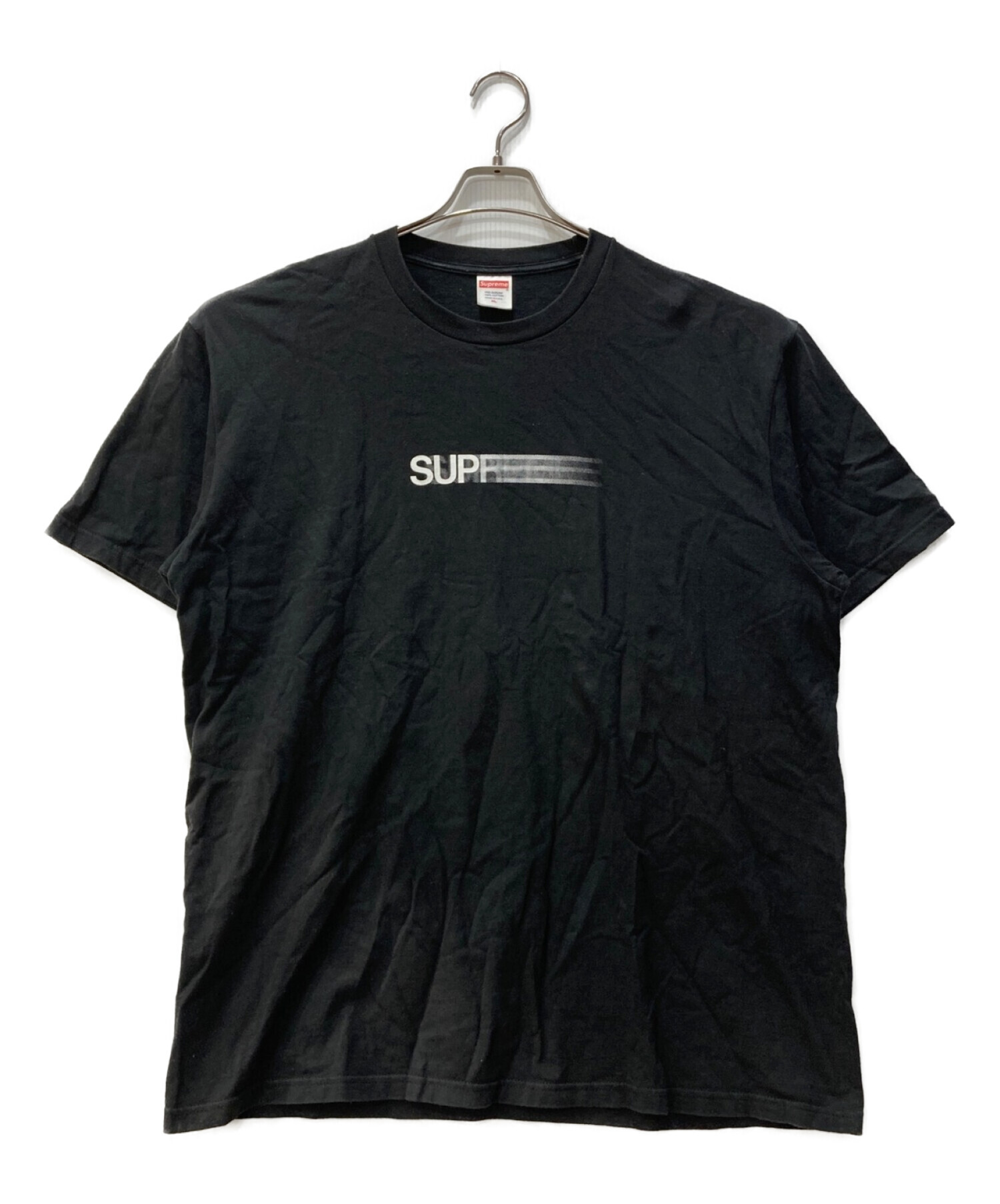 【サイズX L  supreme シュプリーム モーション ロゴ ブラックTシャツ/カットソー(半袖/袖なし)
