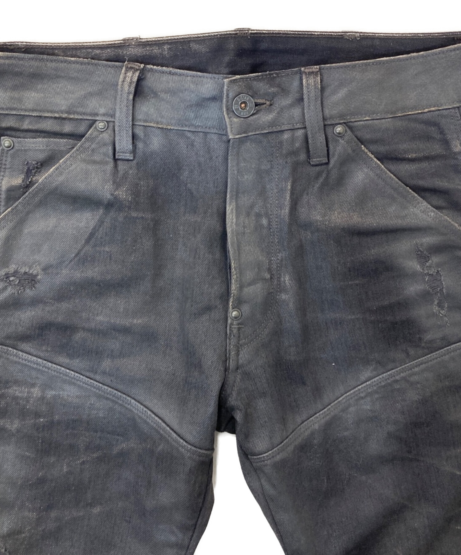 中古・古着通販】G-STAR RAW (ジースターロゥ) 立体裁断ジーンズ ブラック サイズ:W28｜ブランド・古着通販 トレファク公式【TREFAC  FASHION】スマホサイト