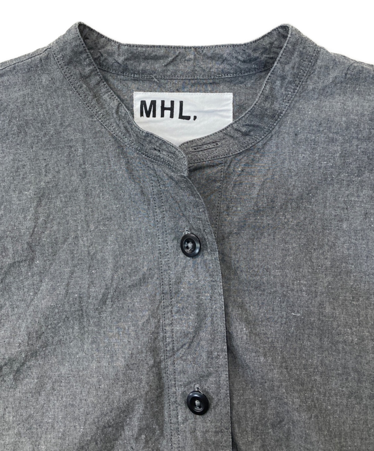 ホットセール MHL. -「バンドカラーシャツ」(女性用) セール】『XL ...