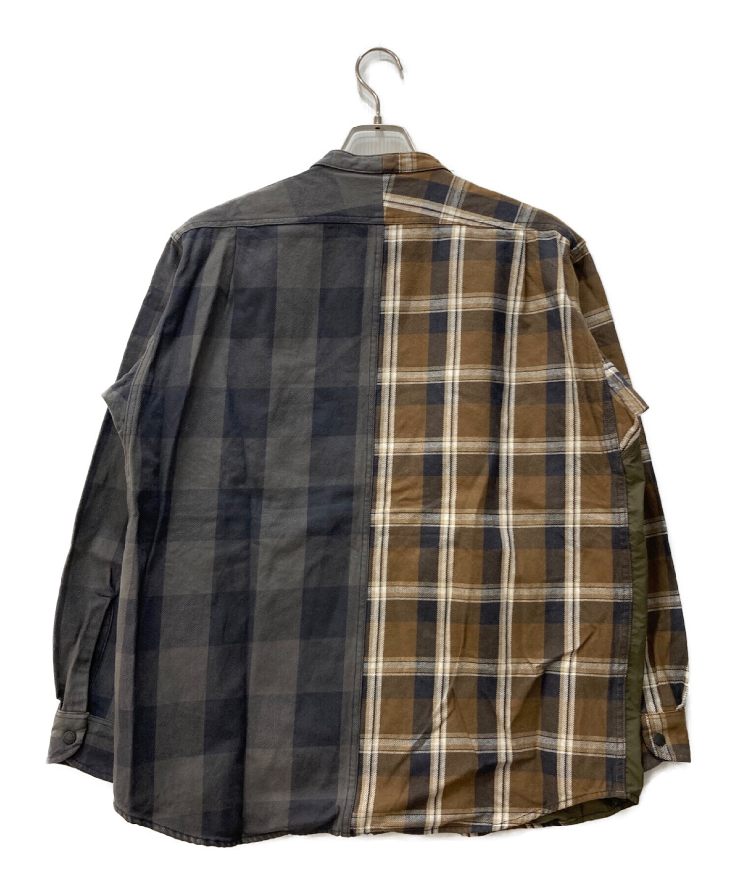 THE NORTHFACE PURPLELABEL (ザ・ノースフェイス パープルレーベル) Plaid C．P．O Jacket NT3000N  ブラウン×グレー サイズ:S