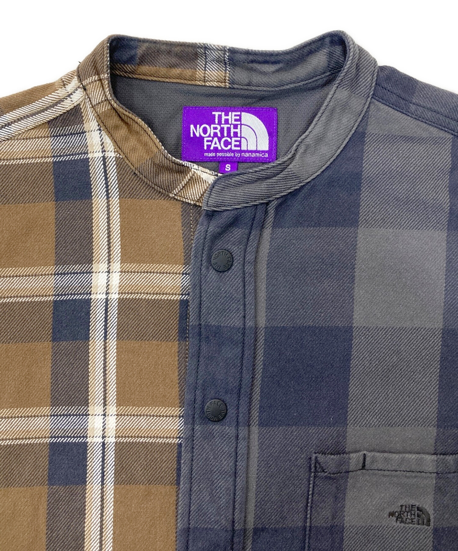 中古・古着通販】THE NORTHFACE PURPLELABEL (ザ・ノースフェイス パープルレーベル) Plaid C．P．O Jacket  NT3000N ブラウン×グレー サイズ:S｜ブランド・古着通販 トレファク公式【TREFAC FASHION】スマホサイト