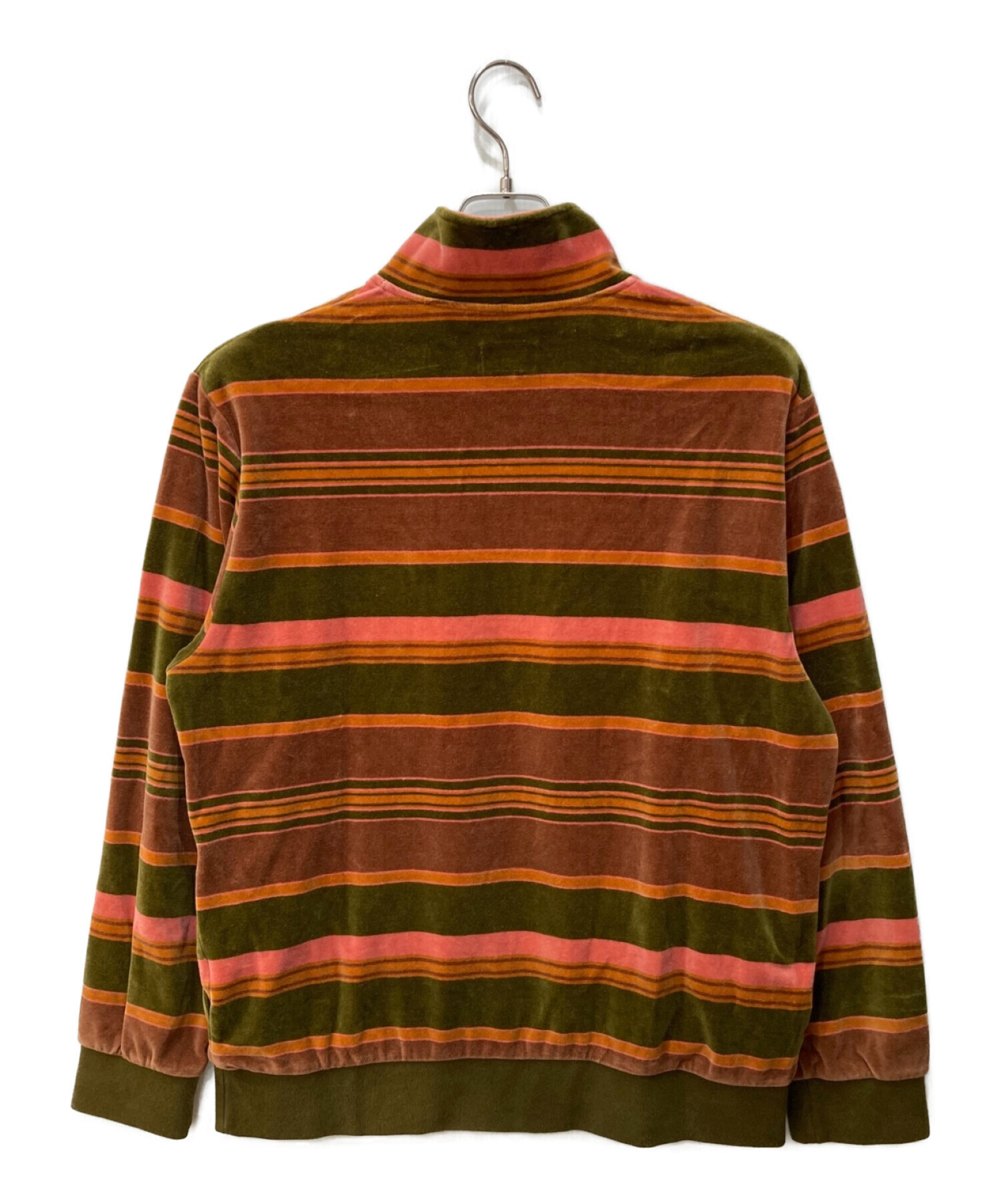 SUPREME (シュプリーム) フリースジャケット　stripe velour half zip pullover　20AW マルチカラー サイズ:M