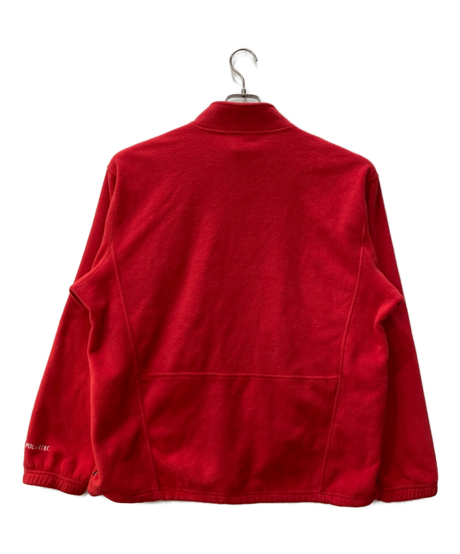 フリースsupreme polartec zip jacket L 赤 red