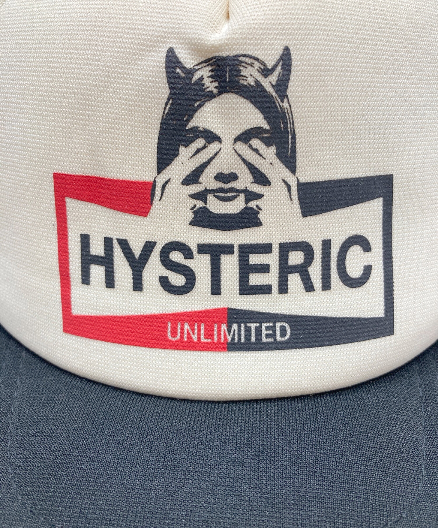 直販限定HYSTERIC ヒステリックグラマー　UNLIMITED メッシュ キャップ 帽子