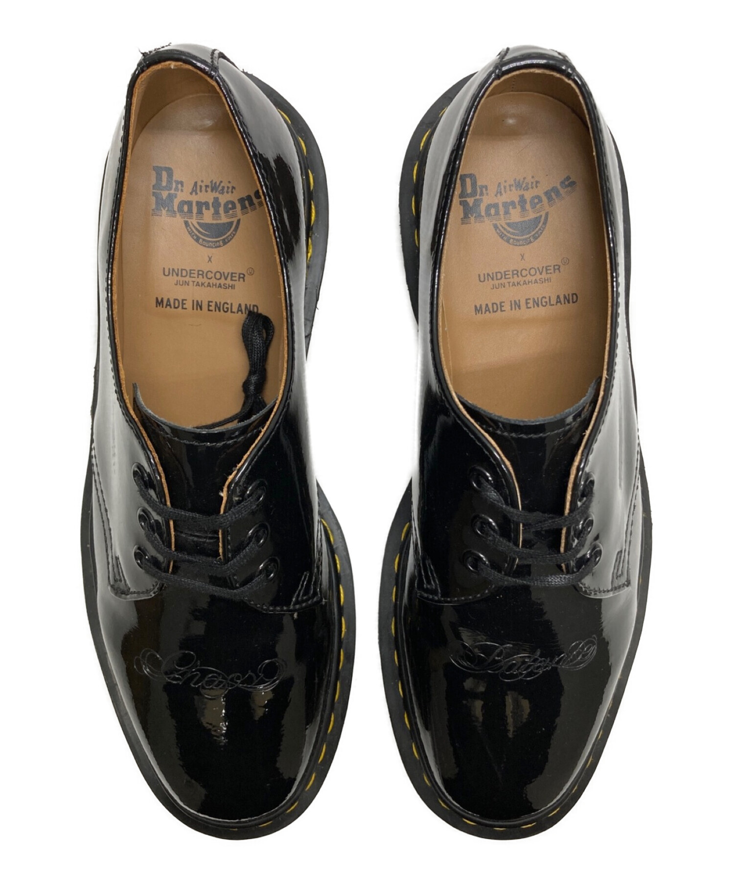 中古・古着通販】Dr.Martens (ドクターマーチン) UNDERCOVER (アンダーカバー) エナメルシューズ ブラック  サイズ:UK8｜ブランド・古着通販 トレファク公式【TREFAC FASHION】スマホサイト