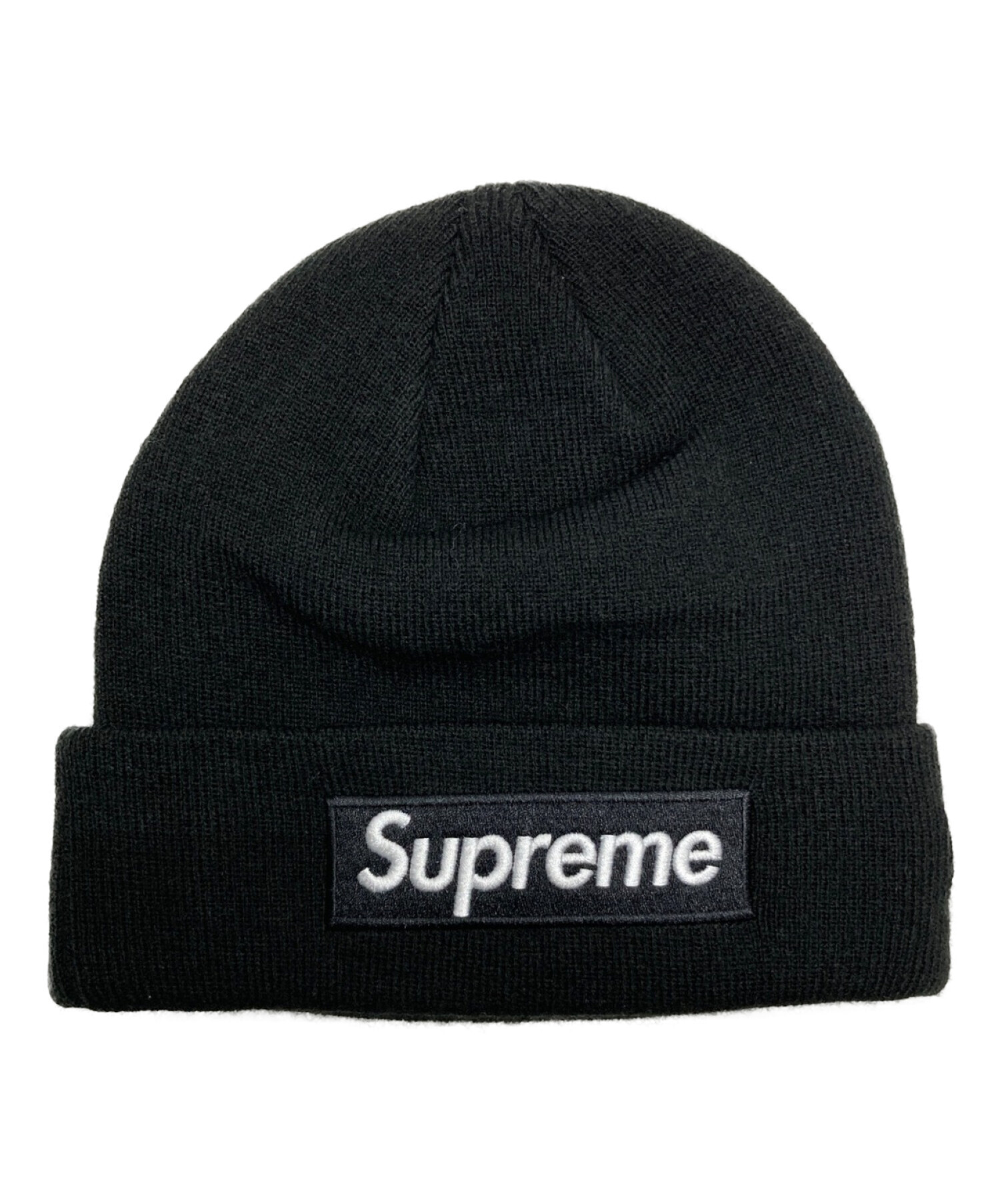 New Era (ニューエラ) Supreme (シュプリーム) ボックスロゴニット帽 G2908242021 ブラック