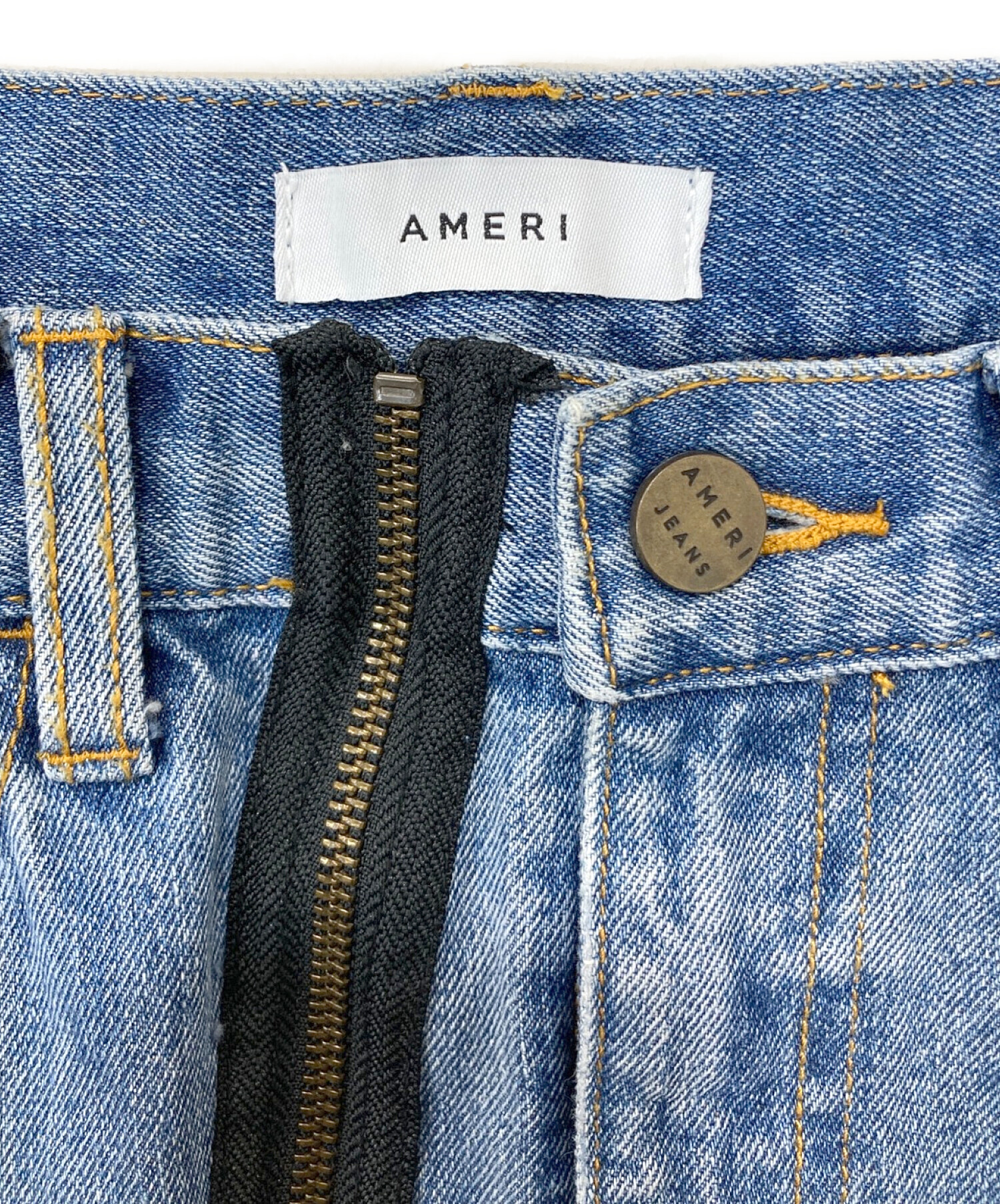 Ameri (アメリ) INSIDE OUT ZIPPER DENIM SKIRT ブルー サイズ:М