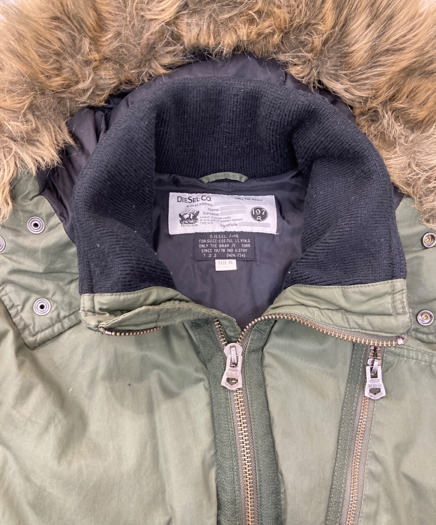 中古・古着通販】DIESEL (ディーゼル) ジャケット グリーン サイズ:XL