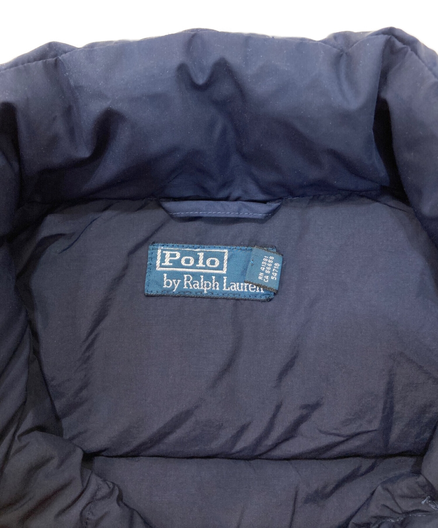 中古・古着通販】POLO RALPH LAUREN (ポロ・ラルフローレン) ダウンジャケット ネイビー サイズ:M｜ブランド・古着通販  トレファク公式【TREFAC FASHION】スマホサイト