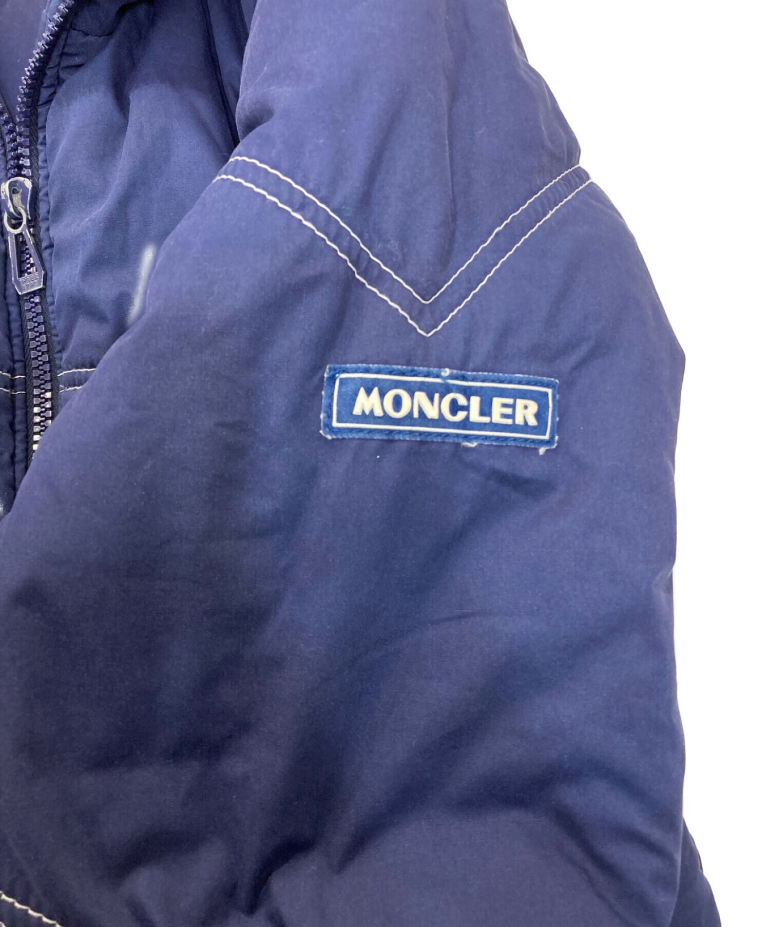 MONCLER (モンクレール) リバーシブル中綿ジャケット アシックス期 ネイビー サイズ:L
