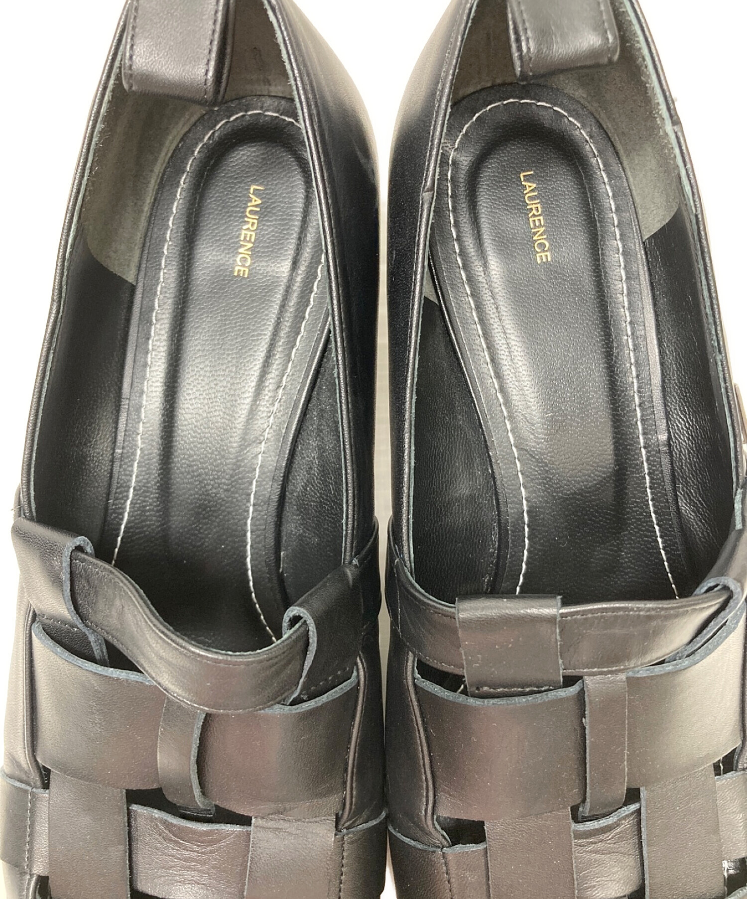 中古・古着通販】LAURENCE (ロランス) AL/MESH PUMPS ブラック