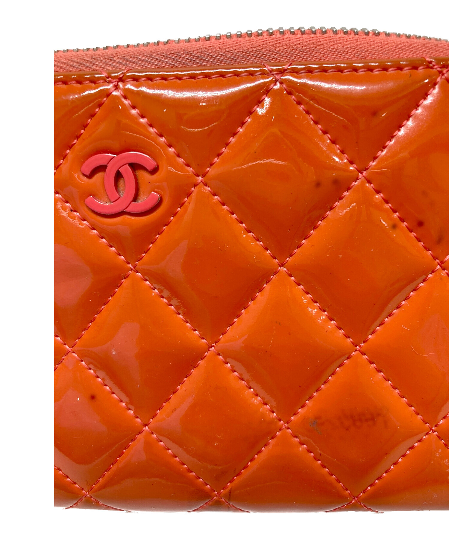 中古・古着通販】CHANEL (シャネル) エナメル長財布 オレンジ｜ブランド・古着通販 トレファク公式【TREFAC FASHION】スマホサイト