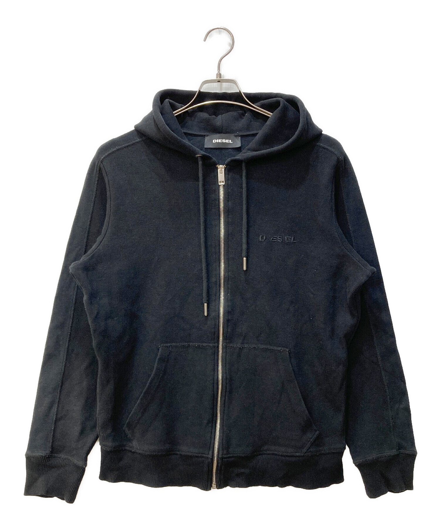 中古・古着通販】DIESEL (ディーゼル) パーカー ブラック サイズ:L｜ブランド・古着通販 トレファク公式【TREFAC  FASHION】スマホサイト