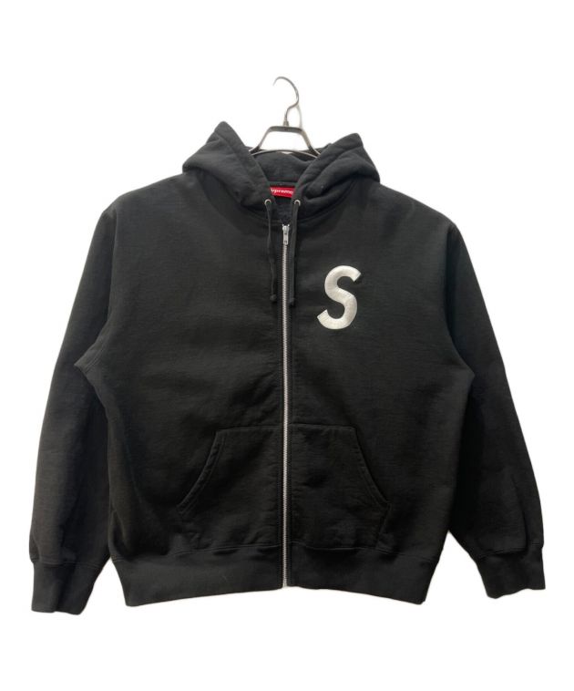 中古・古着通販】SUPREME (シュプリーム) S Logo Zip Up Hooded Sweatshirt ブラック  サイズ:Ｌ｜ブランド・古着通販 トレファク公式【TREFAC FASHION】スマホサイト