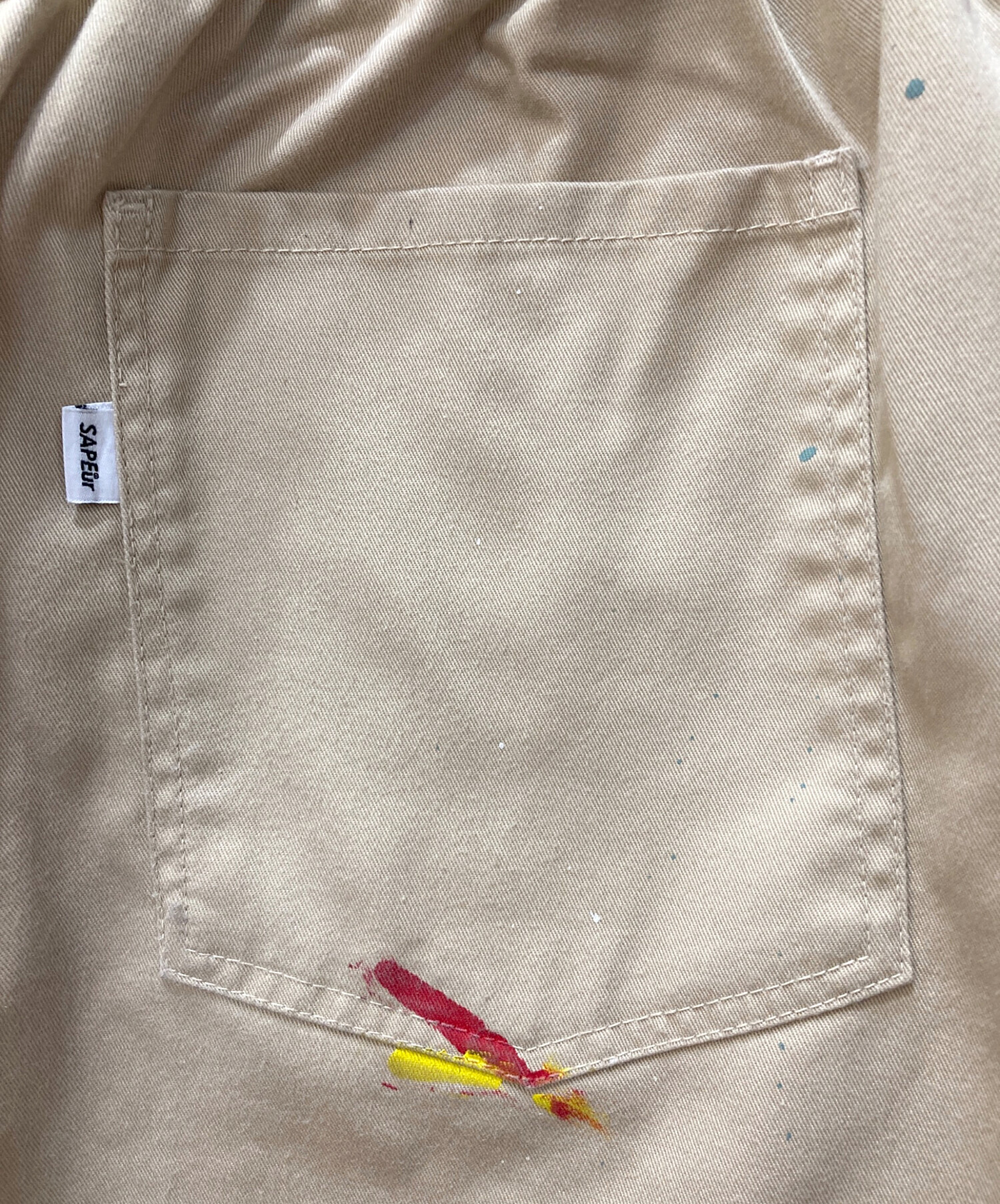 中古・古着通販】SAPEur (サプール) SKATE PAINT CHINO PANTS ベージュ サイズ:XL｜ブランド・古着通販  トレファク公式【TREFAC FASHION】スマホサイト