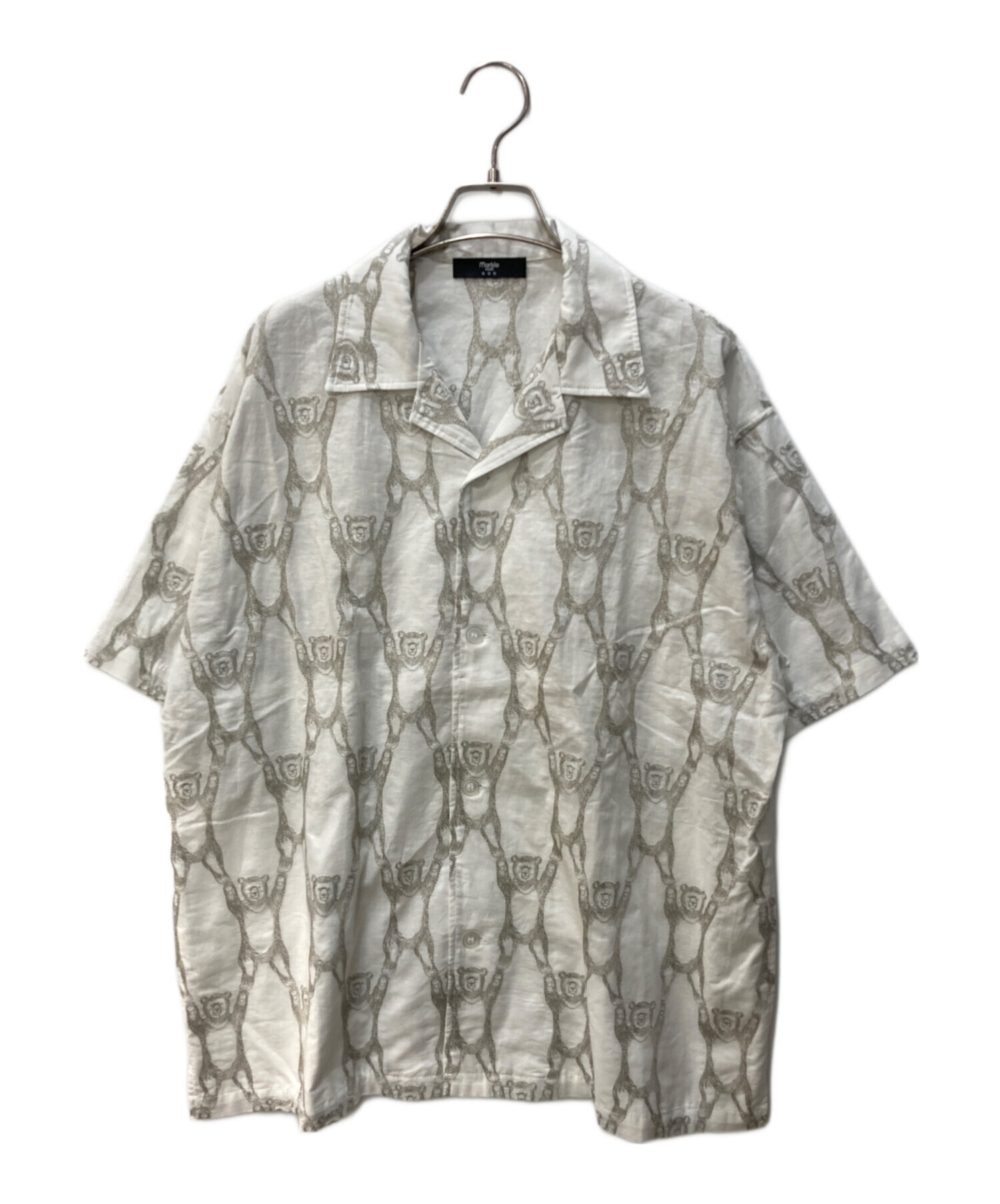 中古・古着通販】Marble SUD (マーブルシュッド) ヤッホーベア(布帛) 開襟Shirt ホワイト サイズ:表記無し｜ブランド・古着通販  トレファク公式【TREFAC FASHION】スマホサイト