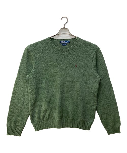 【中古・古着通販】POLO RALPH LAUREN (ポロ・ラルフローレン) ロゴ刺繍コットンニット グリーン サイズ:XXL｜ブランド・古着通販  トレファク公式【TREFAC FASHION】スマホサイト