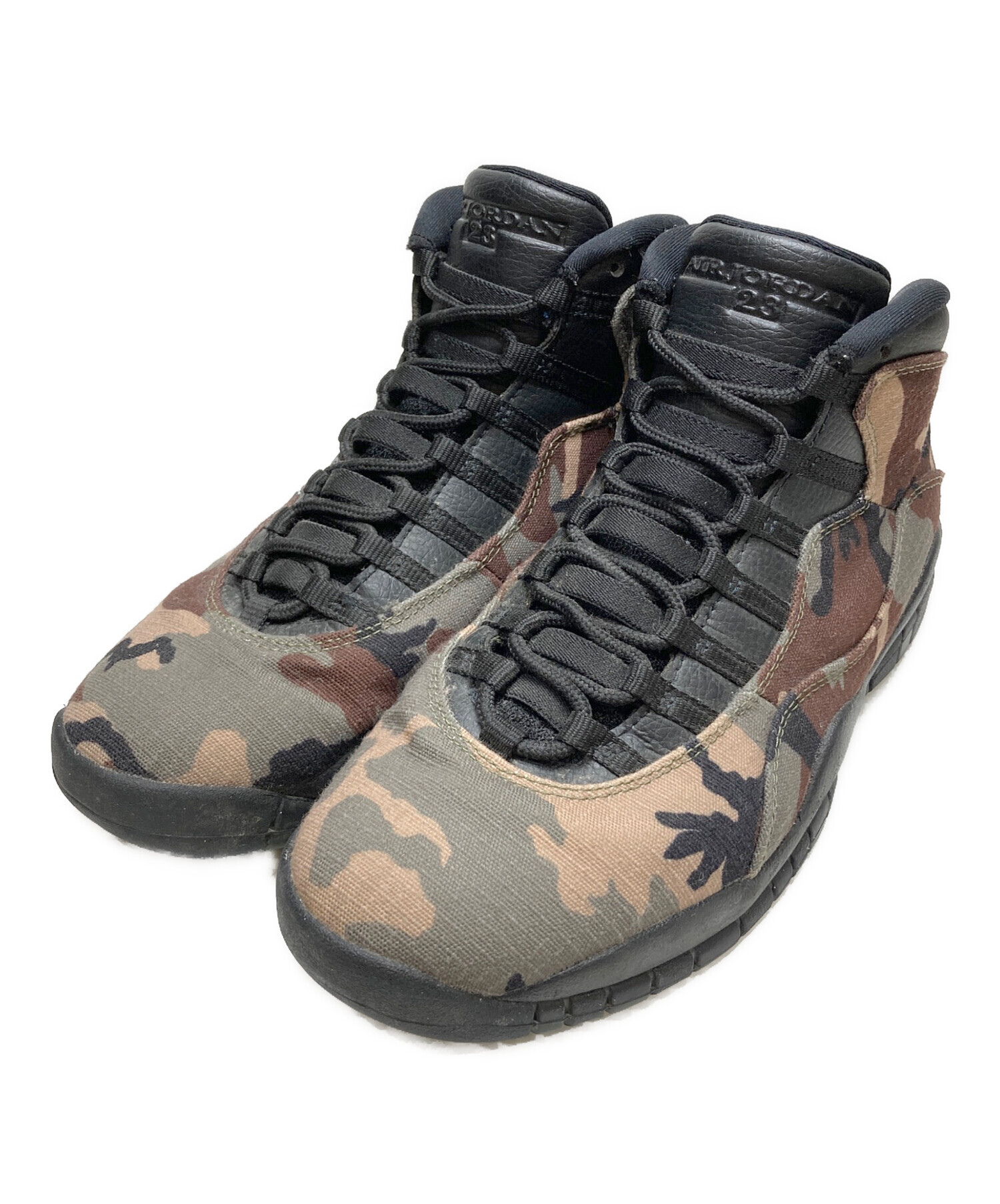 中古・古着通販】NIKE (ナイキ) ハイカットスニーカー AIR JORDAN 10 RETRO 310806-201 DESERT  CAMO/BLACK-LT CHOCOLATE サイズ:27ｃｍ｜ブランド・古着通販 トレファク公式【TREFAC FASHION】スマホサイト