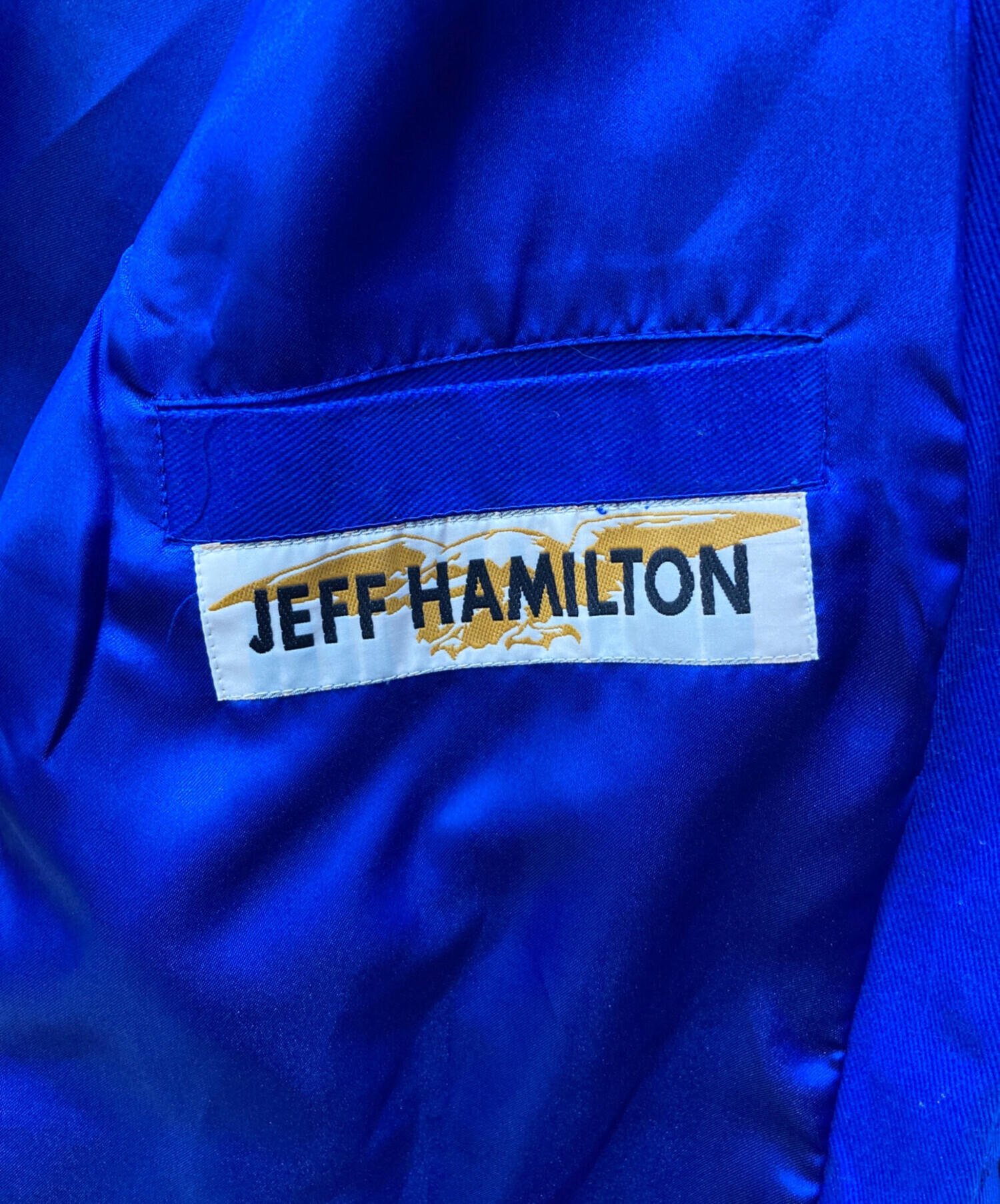 JEFF HAMILTON (ジェフハミルトン) レーシングジャケット ブルー サイズ:Ｌ