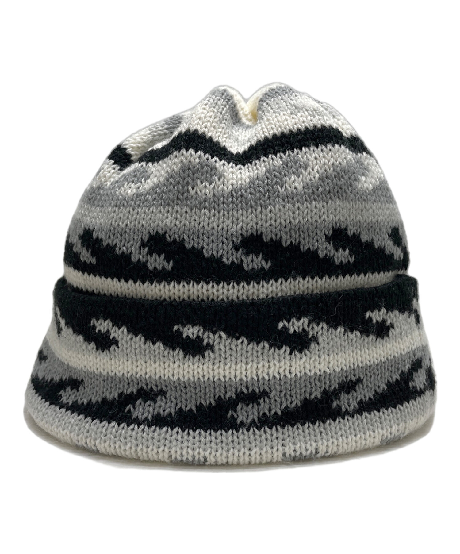 中古・古着通販】PACS (パックス) WAVE Beanie ホワイト×ブラック｜ブランド・古着通販 トレファク公式【TREFAC  FASHION】スマホサイト