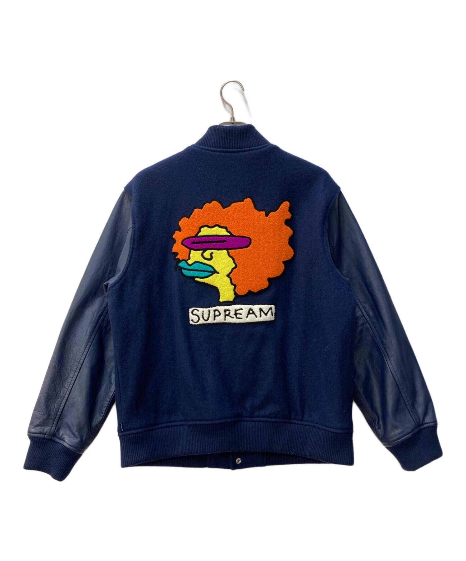 中古・古着通販】SUPREME (シュプリーム) gonz ramm varsity jacket ネイビー サイズ:L｜ブランド・古着通販  トレファク公式【TREFAC FASHION】スマホサイト